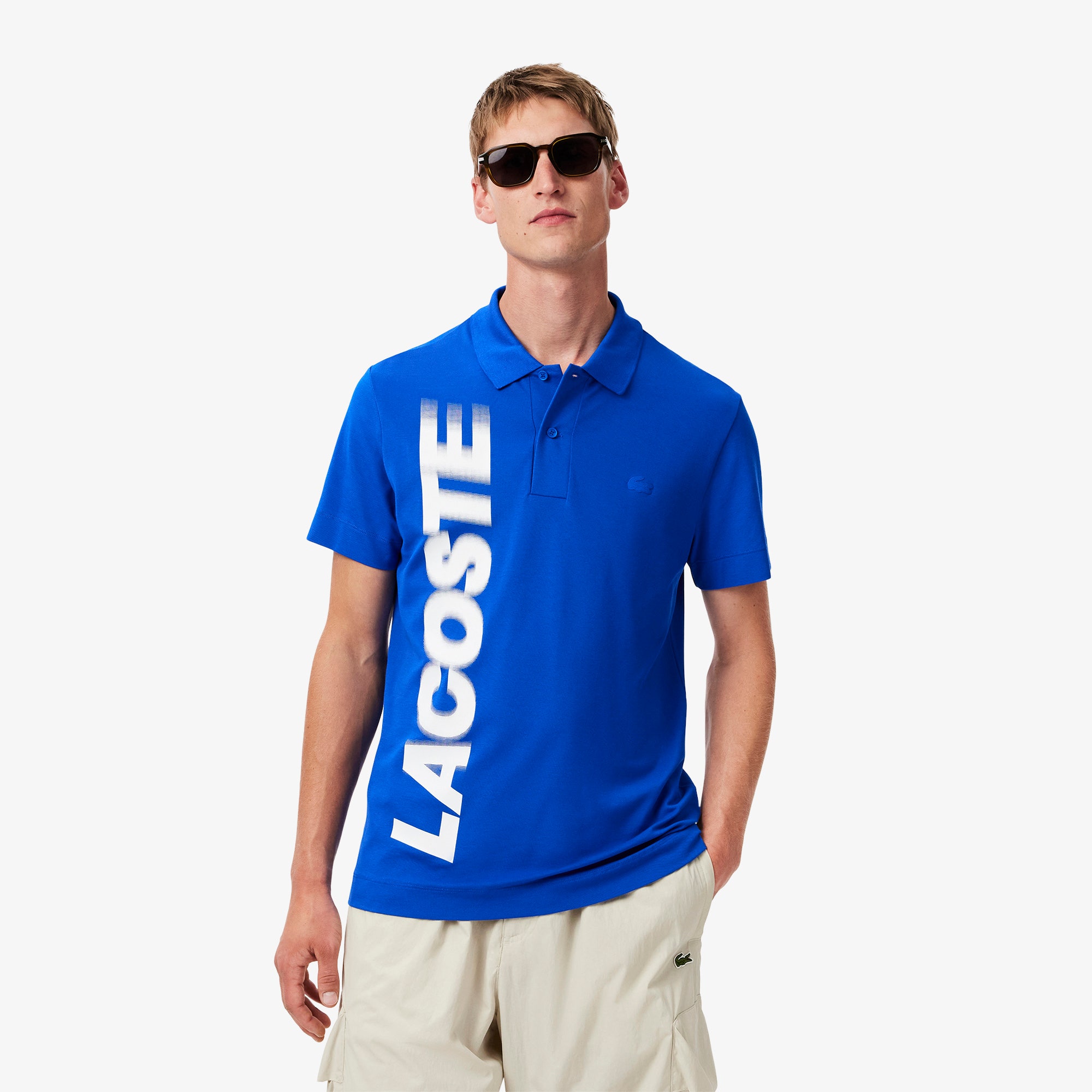 Regular Fit Lacoste Movement Printed Polo Shirt