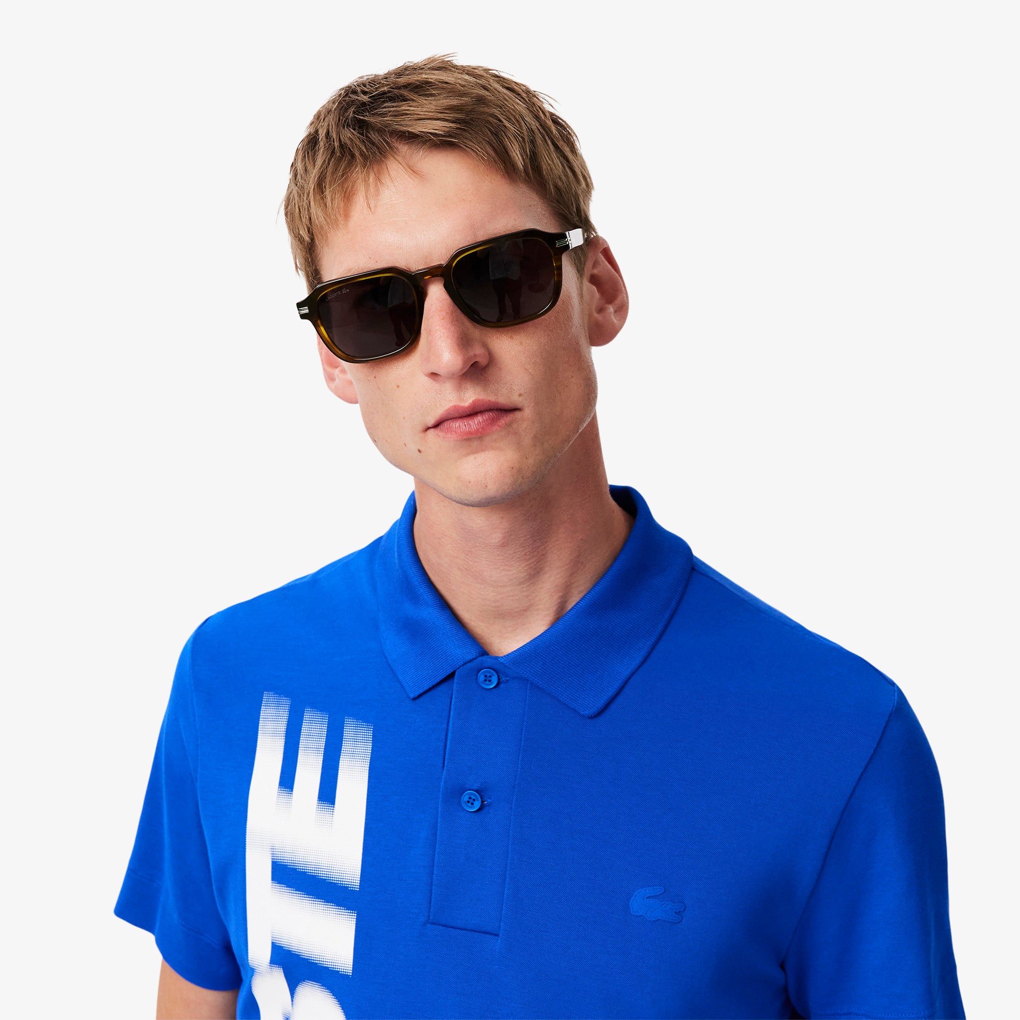 Regular Fit Lacoste Movement Printed Polo Shirt