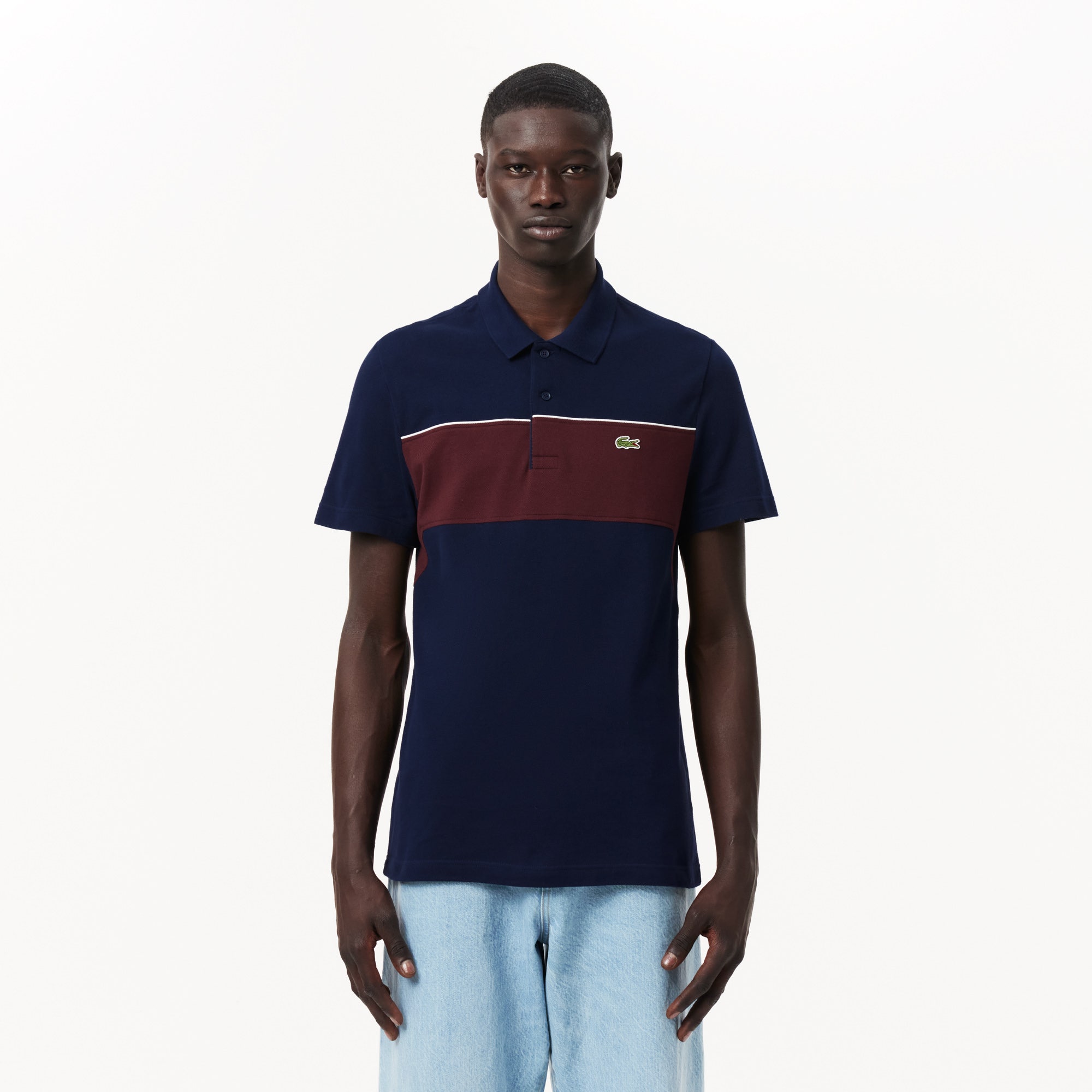 Regular Fit L.12.12 Colour-Block Polo Shirt