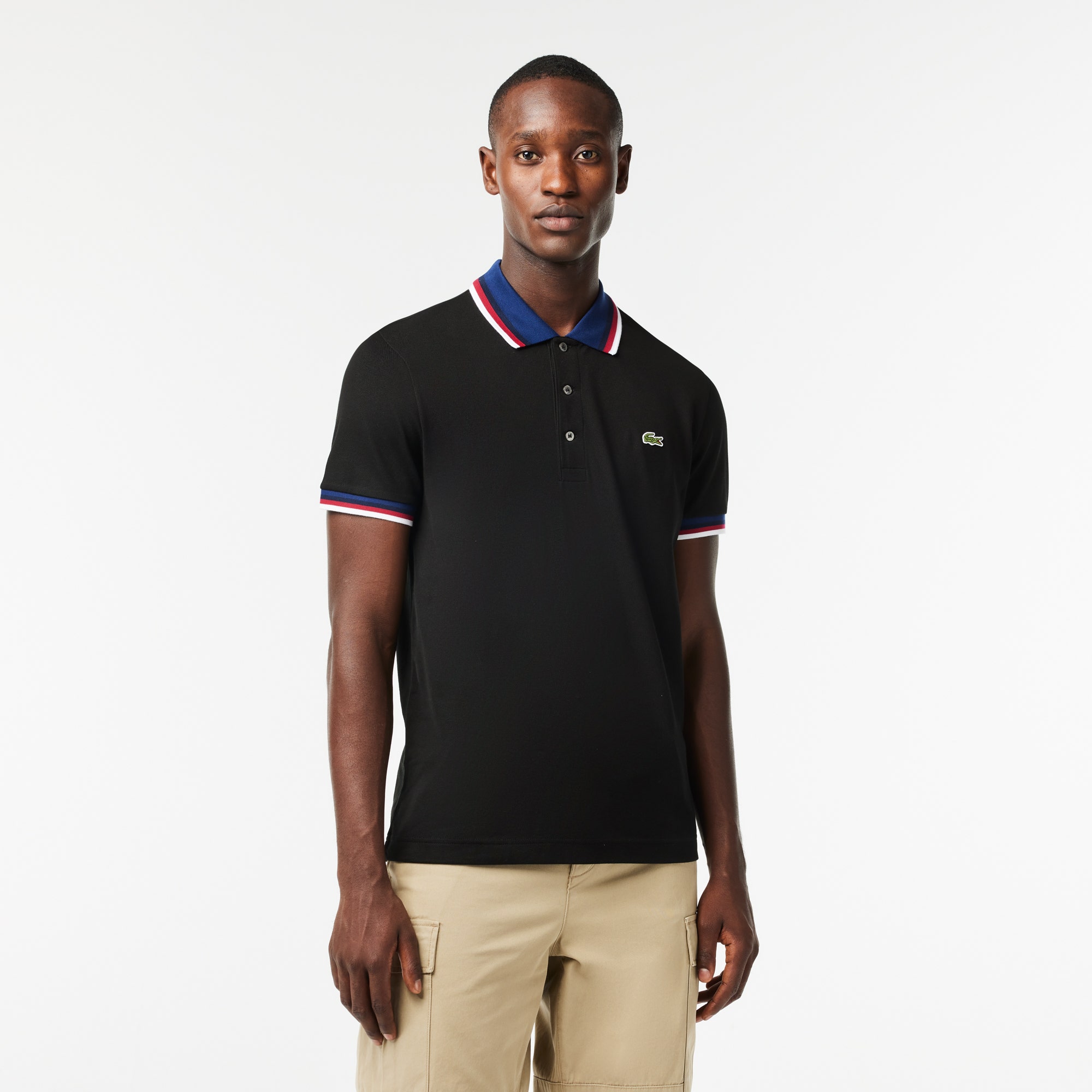 Regular Fit Stretch Mini Pique Polo Shirt