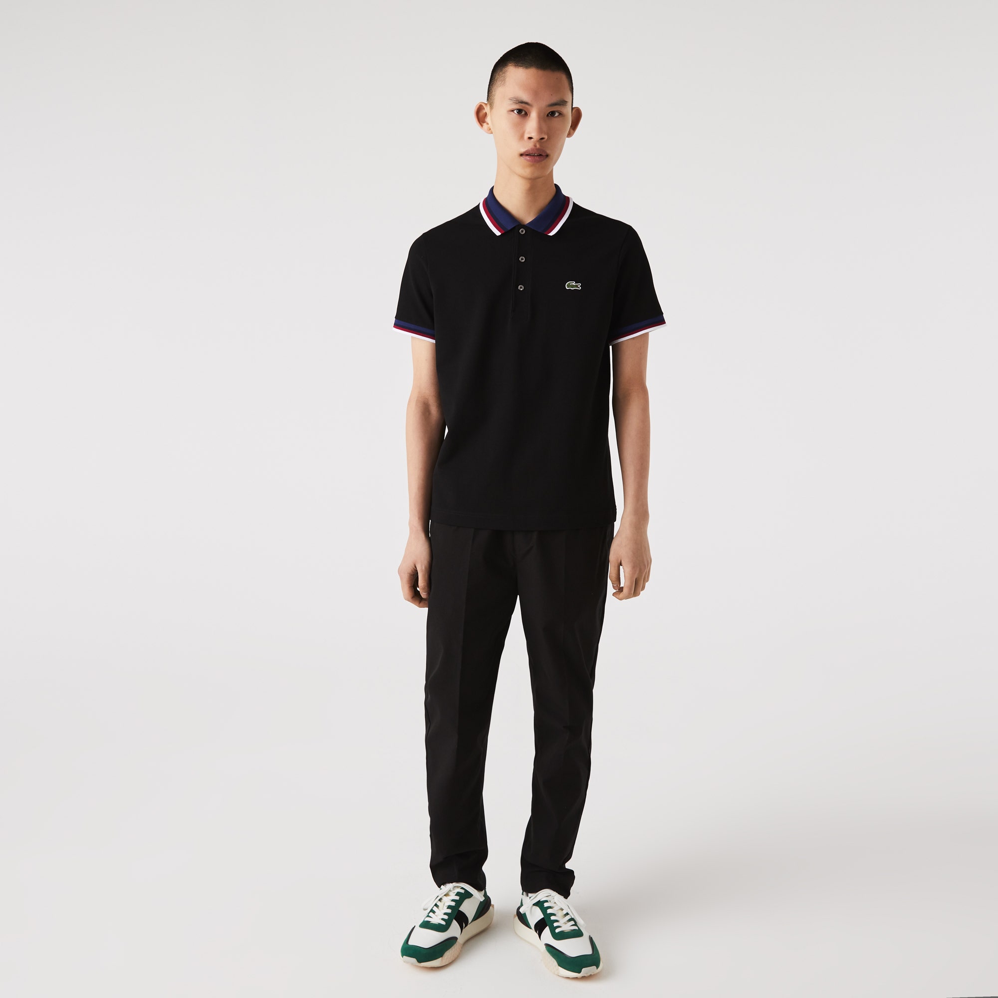 Regular Fit Stretch Mini Pique Polo Shirt