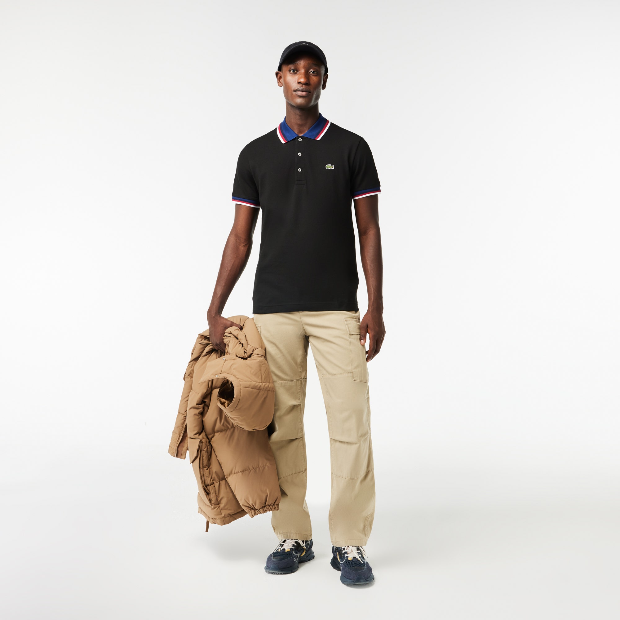 Regular Fit Stretch Mini Pique Polo Shirt