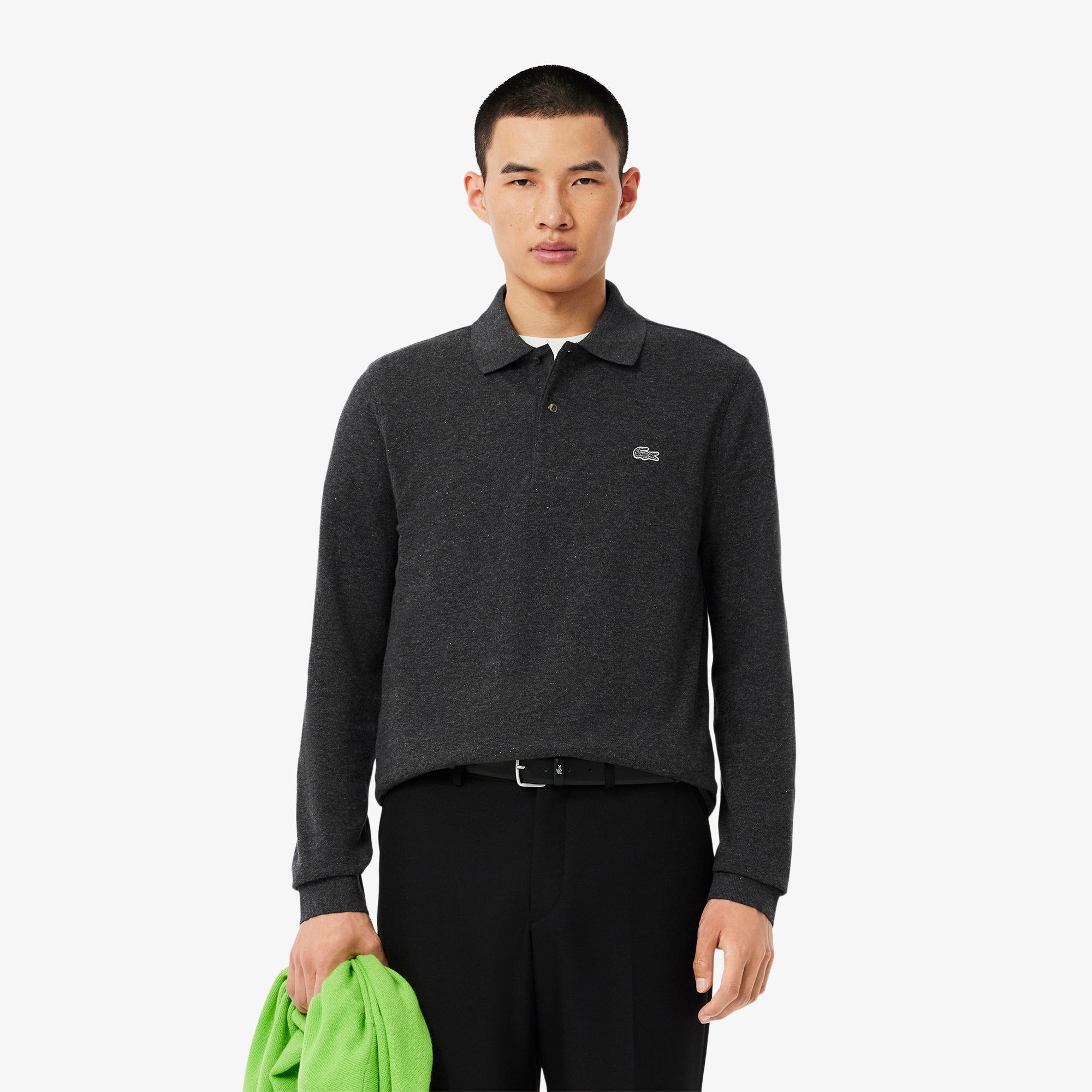 Classic Fit Long Sleeved L.12.12 Polo Shirt