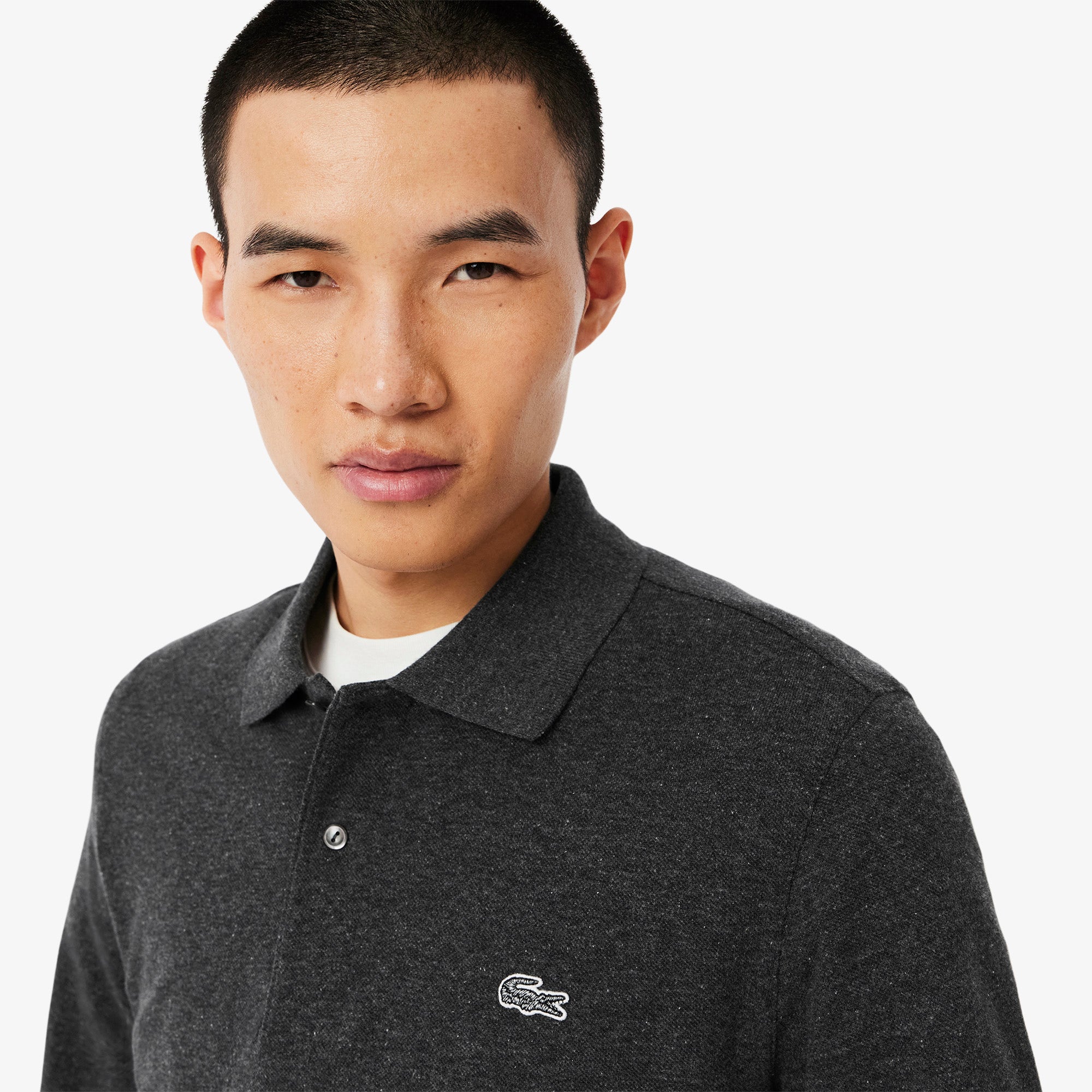 Classic Fit Long Sleeved L.12.12 Polo Shirt