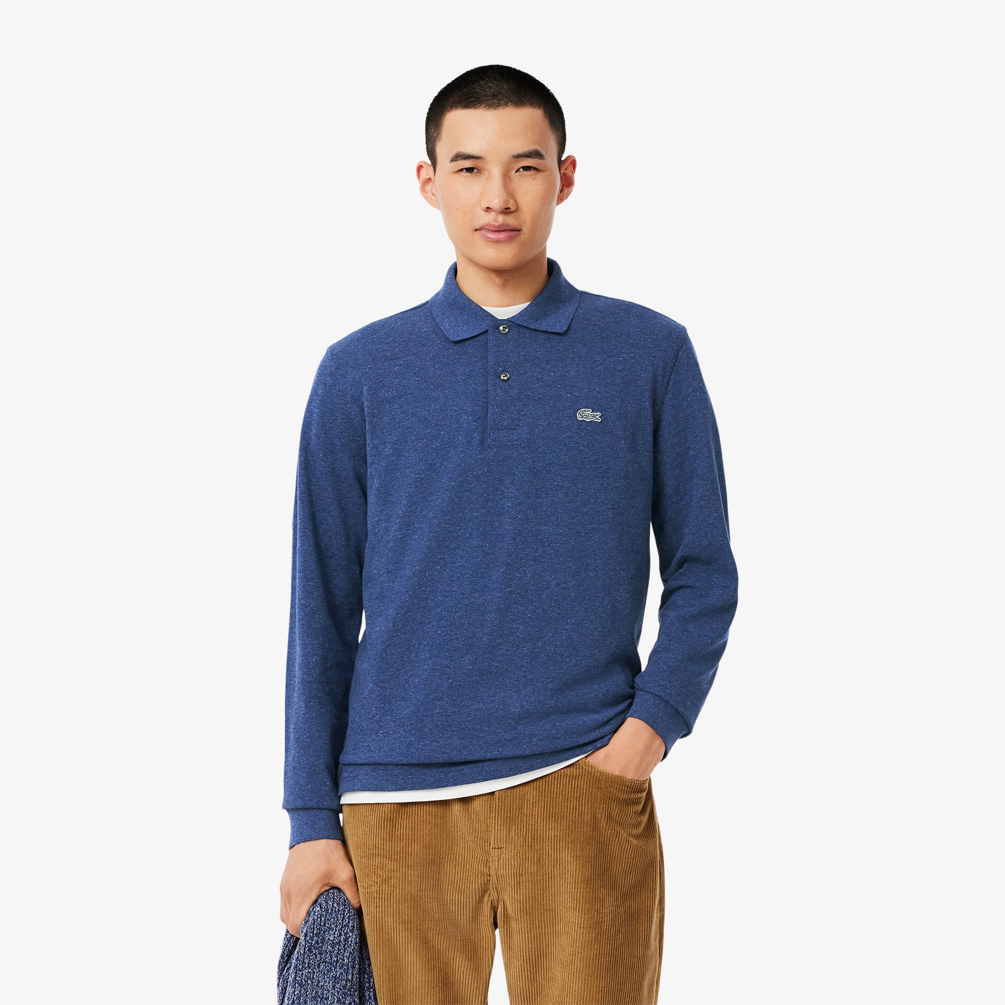 Classic Fit Long Sleeved L.12.12 Polo Shirt