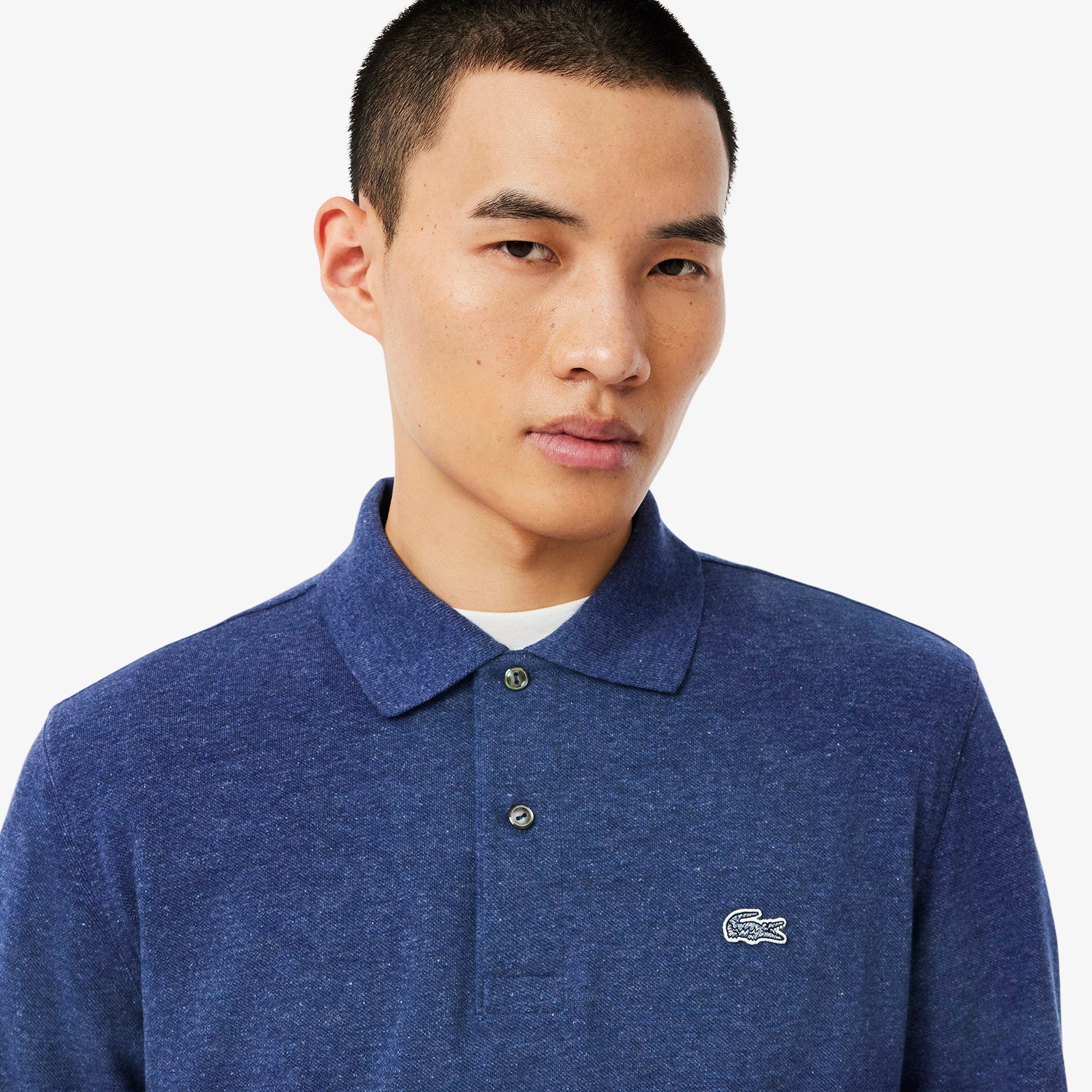 Classic Fit Long Sleeved L.12.12 Polo Shirt