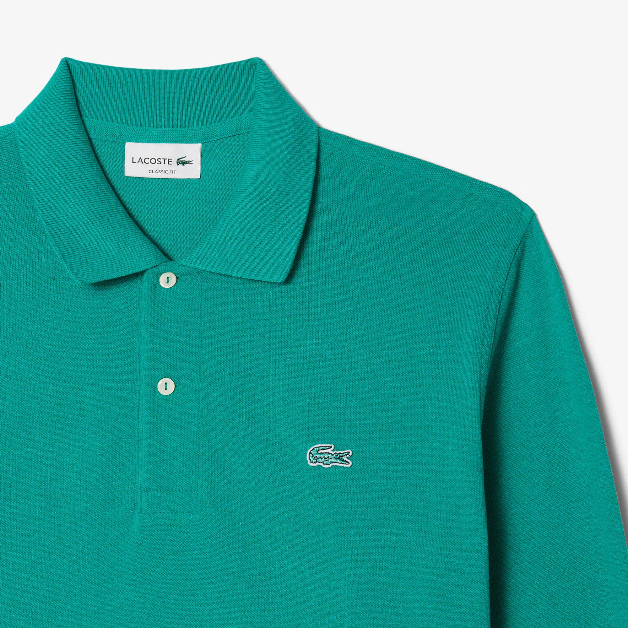 Classic Fit Long Sleeved L.12.12 Polo Shirt
