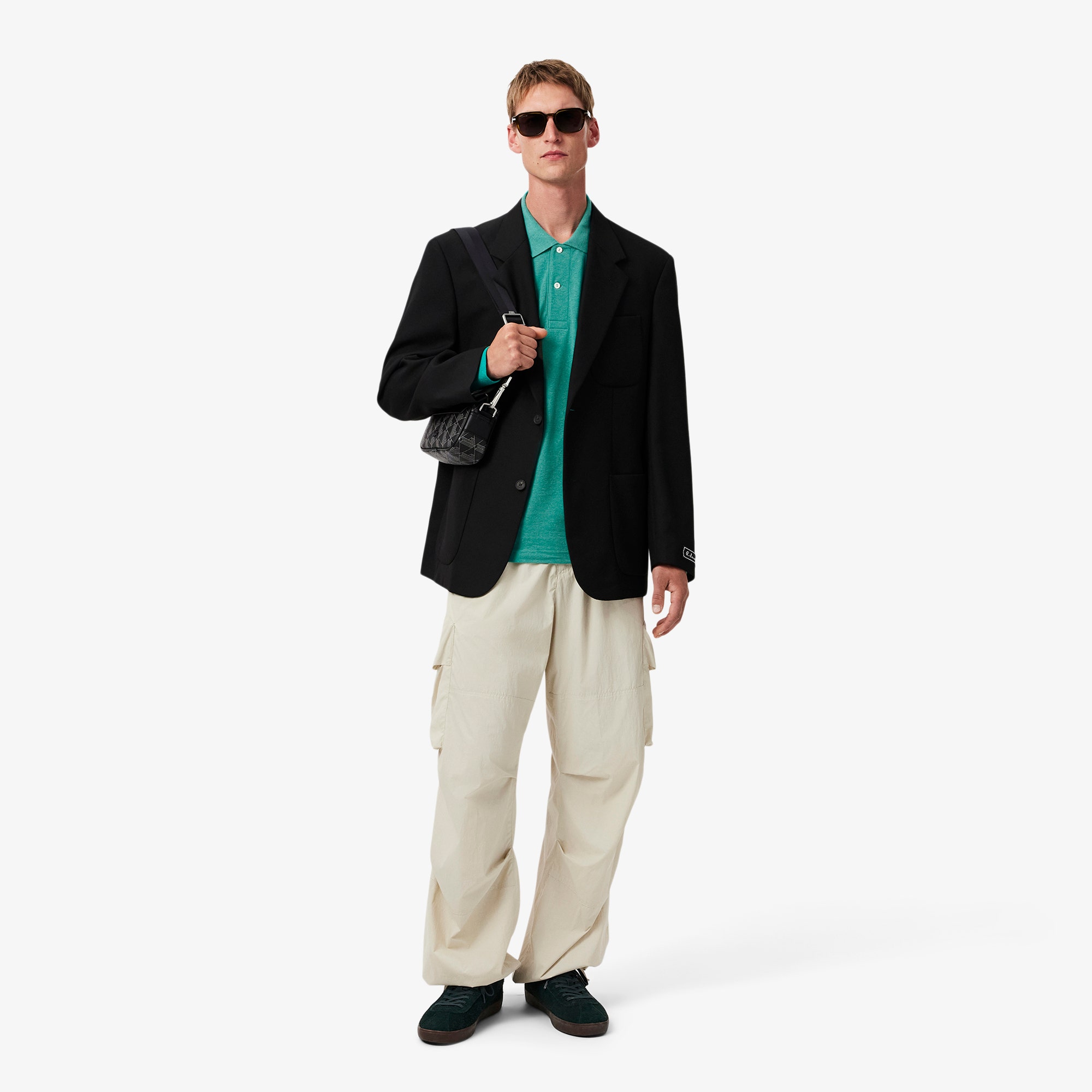 Classic Fit Long Sleeved L.12.12 Polo Shirt