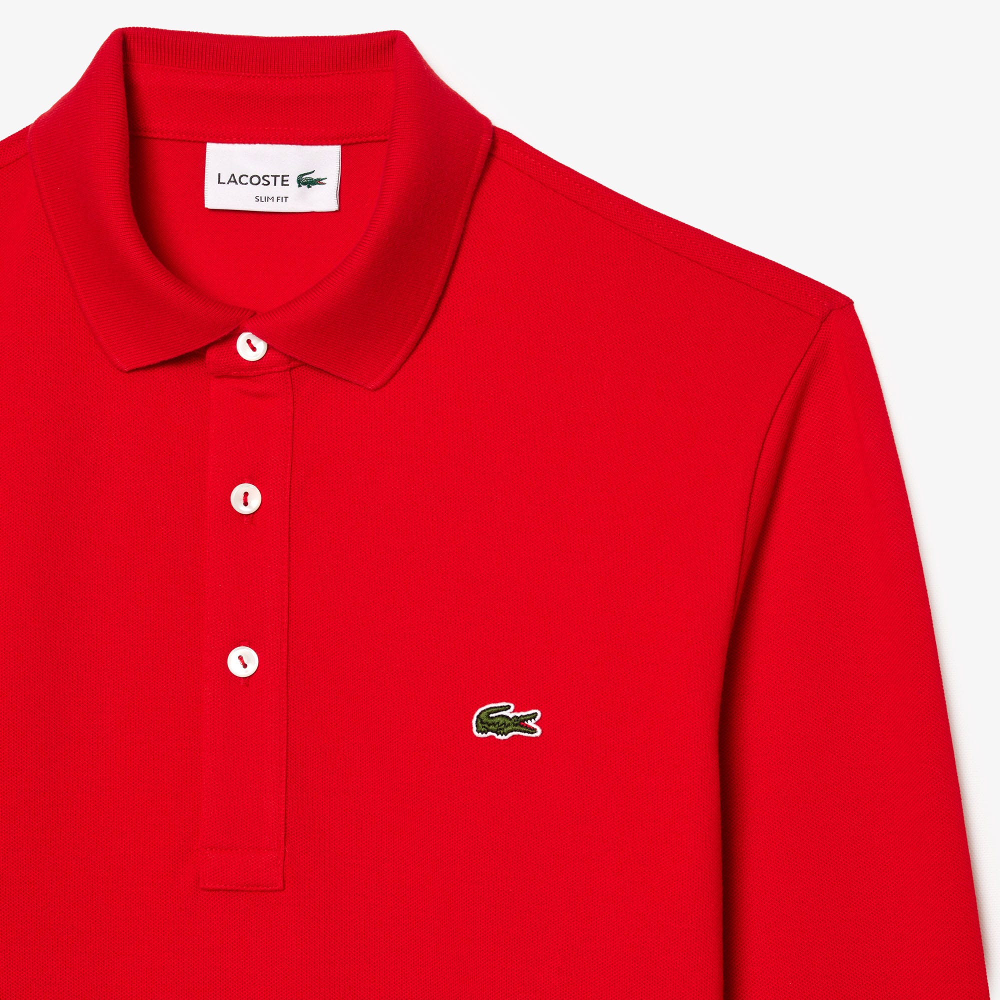 Long Sleeved Slim Fit Stretch Polo Shirt