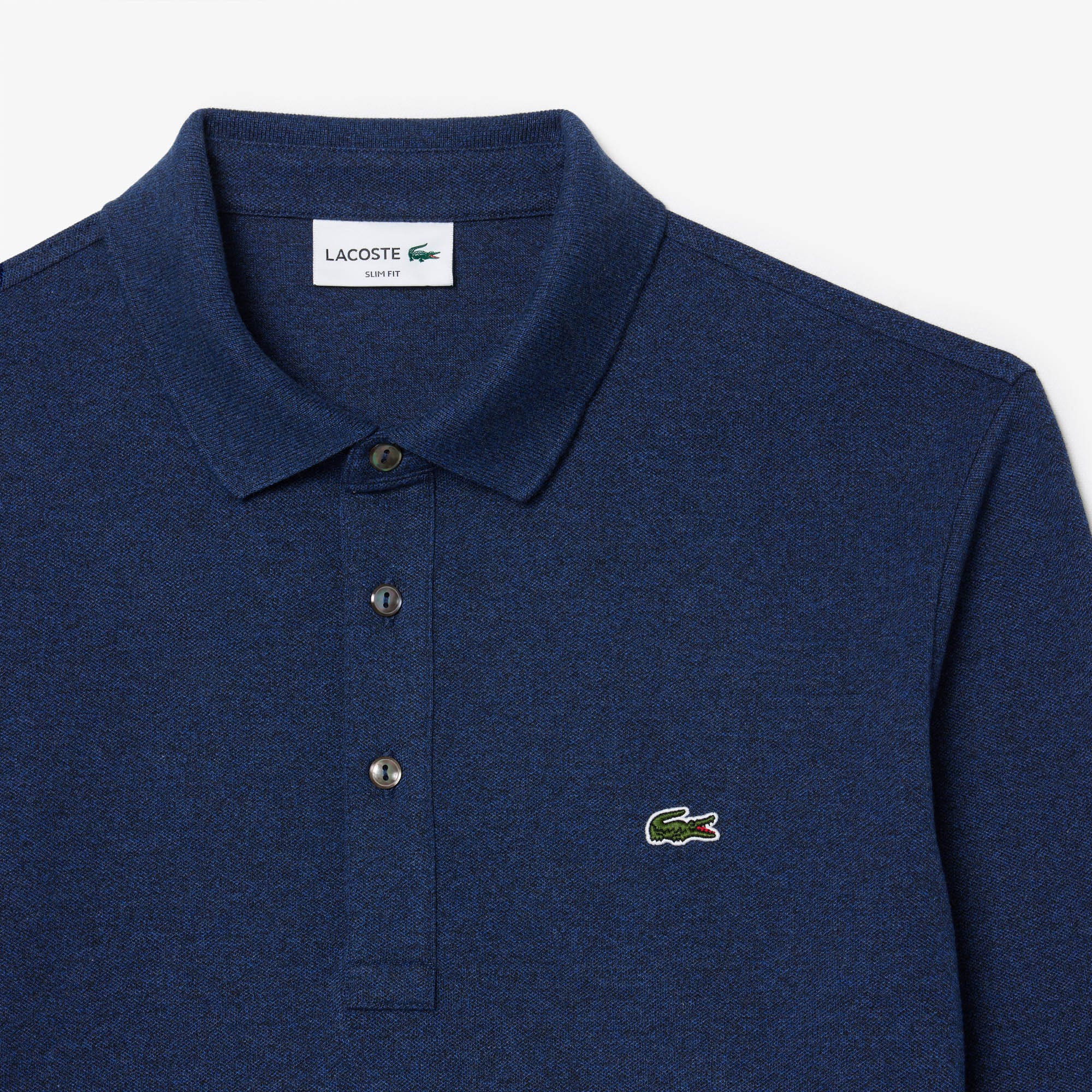 Long Sleeved Slim Fit Stretch Polo Shirt