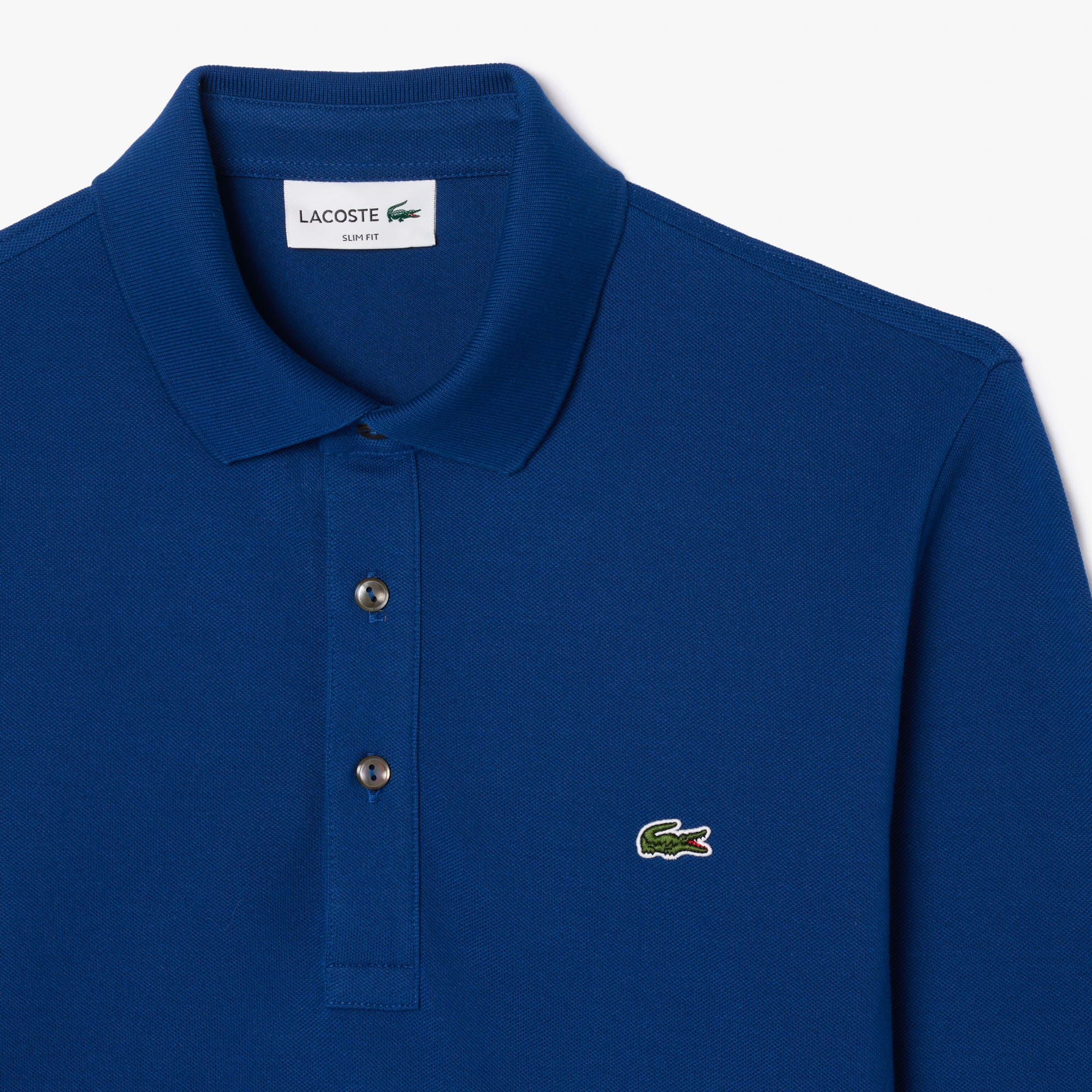 Long Sleeved Slim Fit Stretch Polo Shirt
