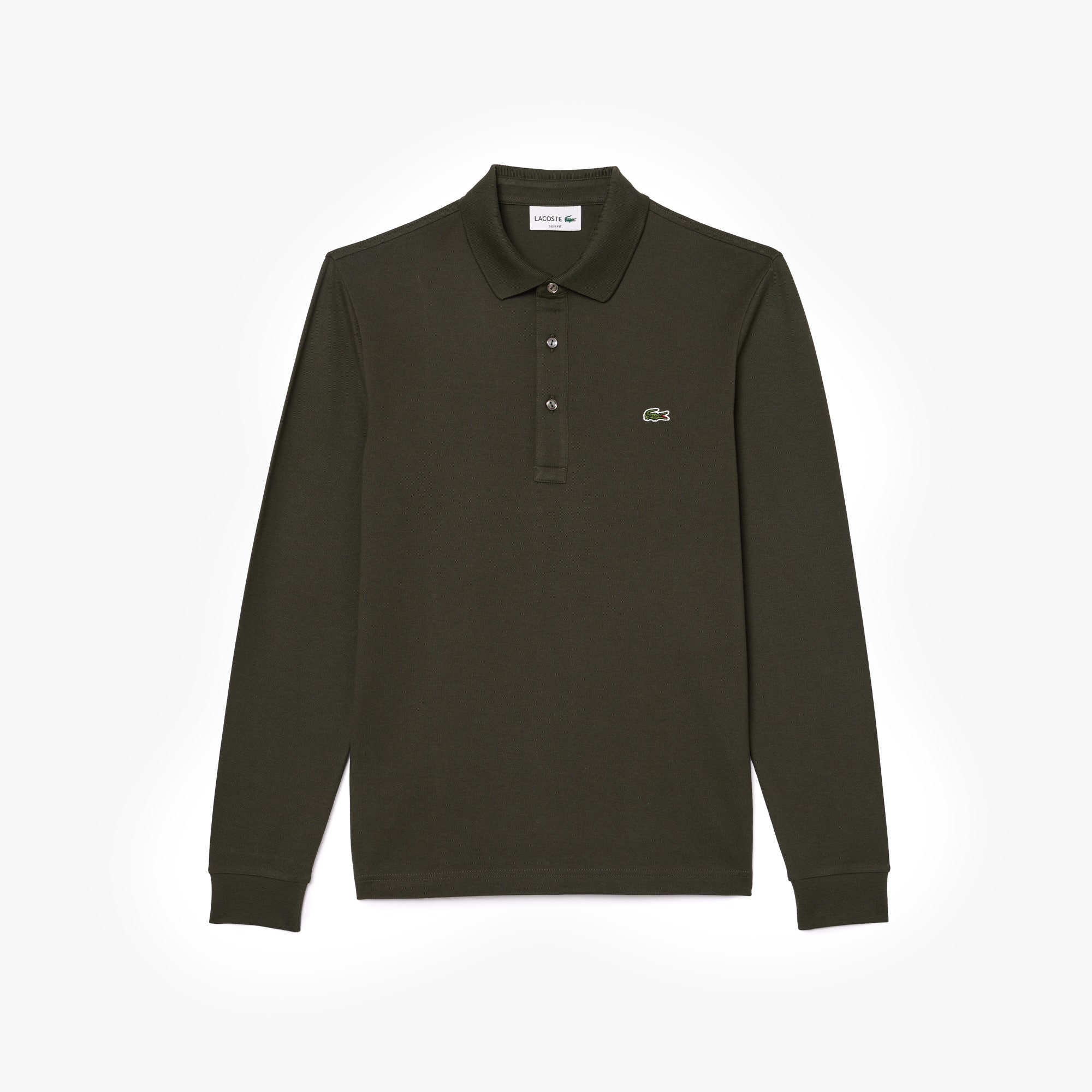 Long Sleeved Slim Fit Stretch Polo Shirt