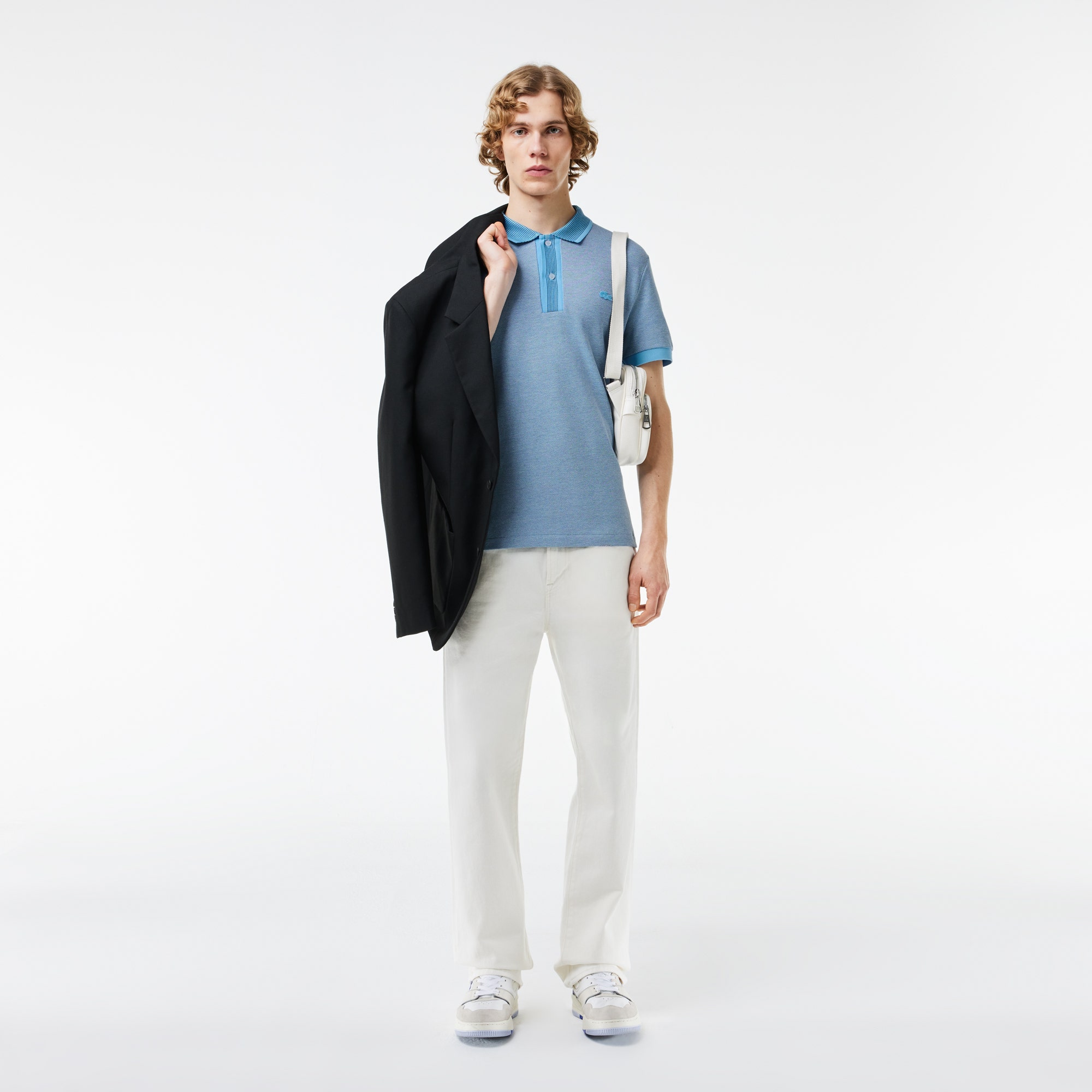 Regular Fit Caviar Pique Polo Shirt