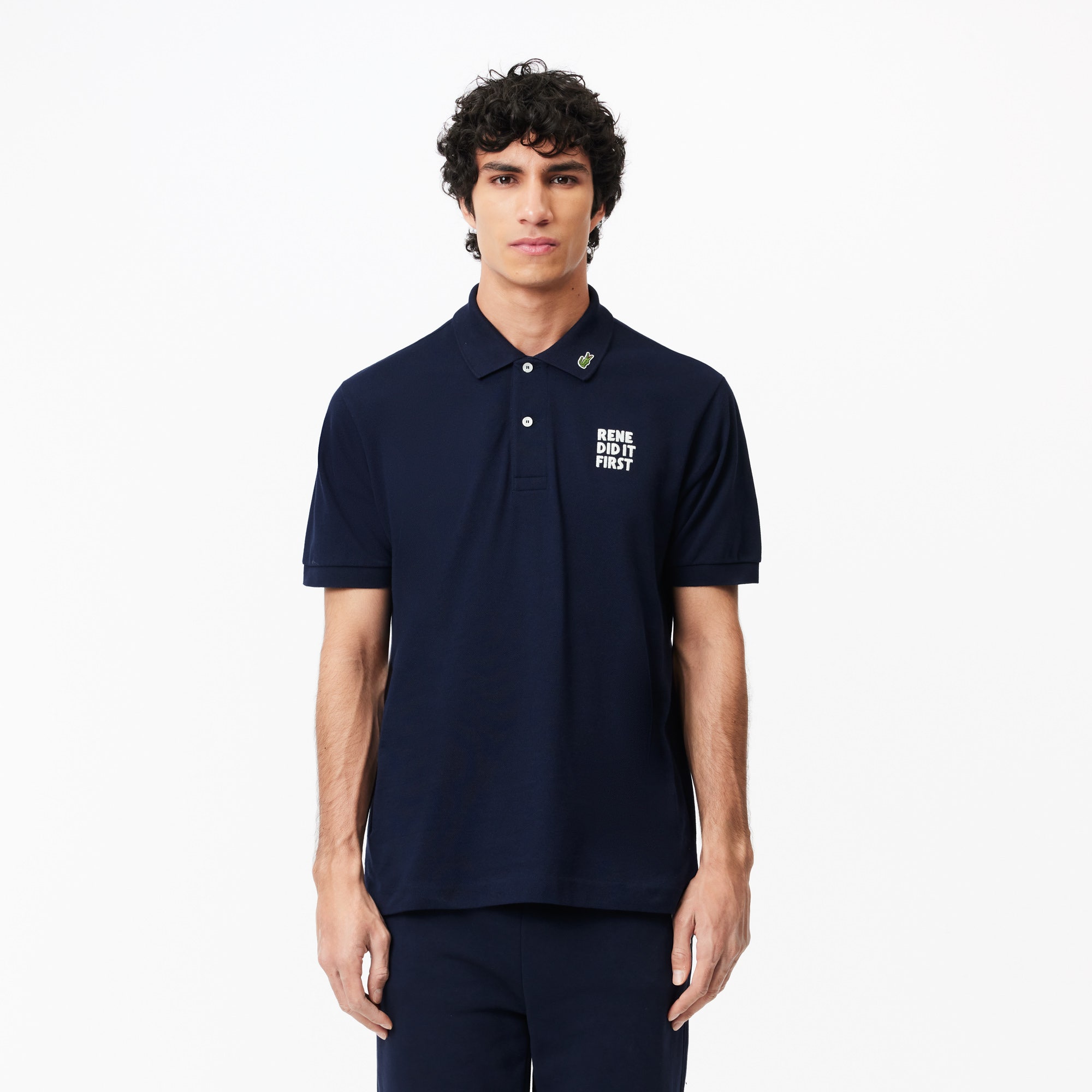 Classic Fit L.12.12 Text Polo Shirt