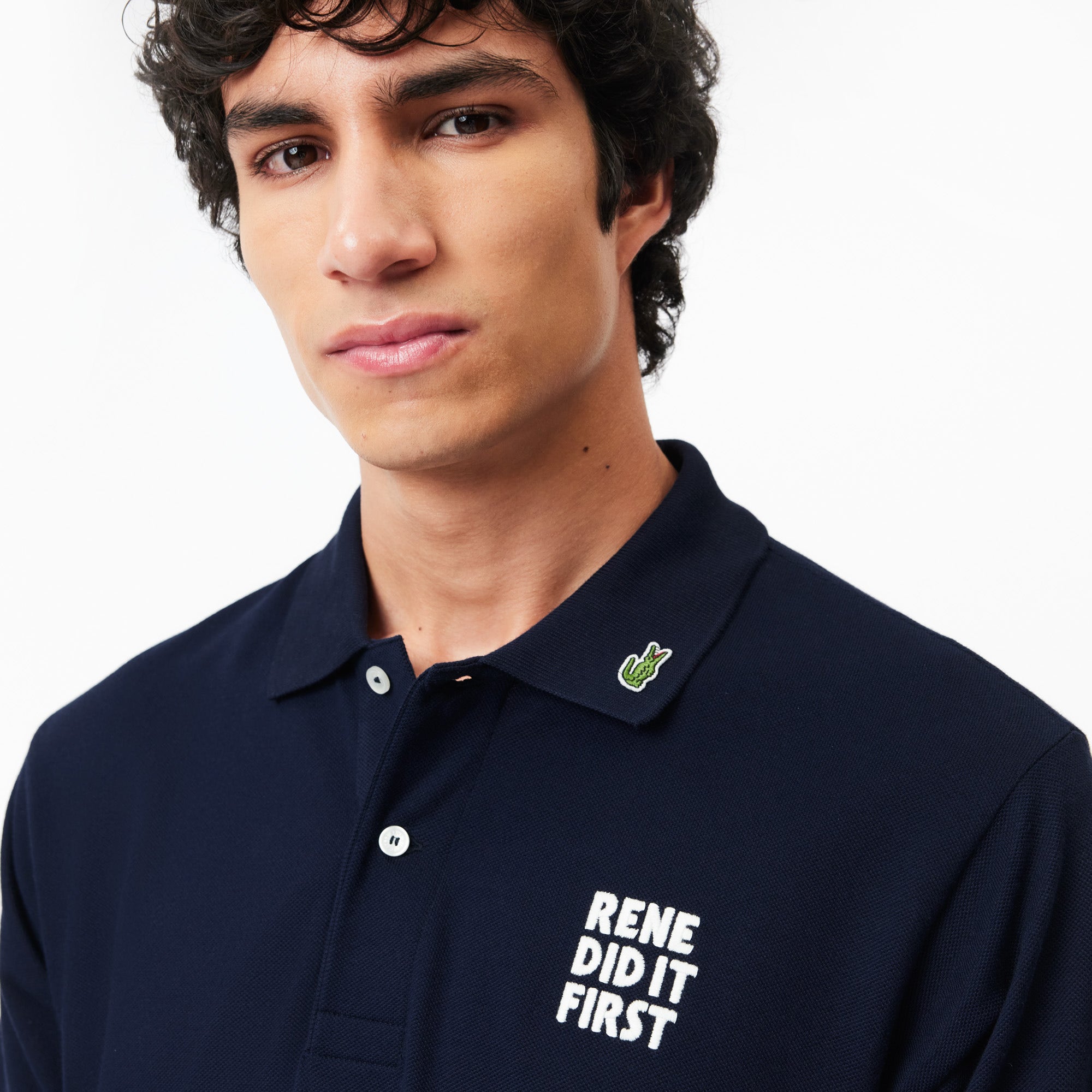 Classic Fit L.12.12 Text Polo Shirt