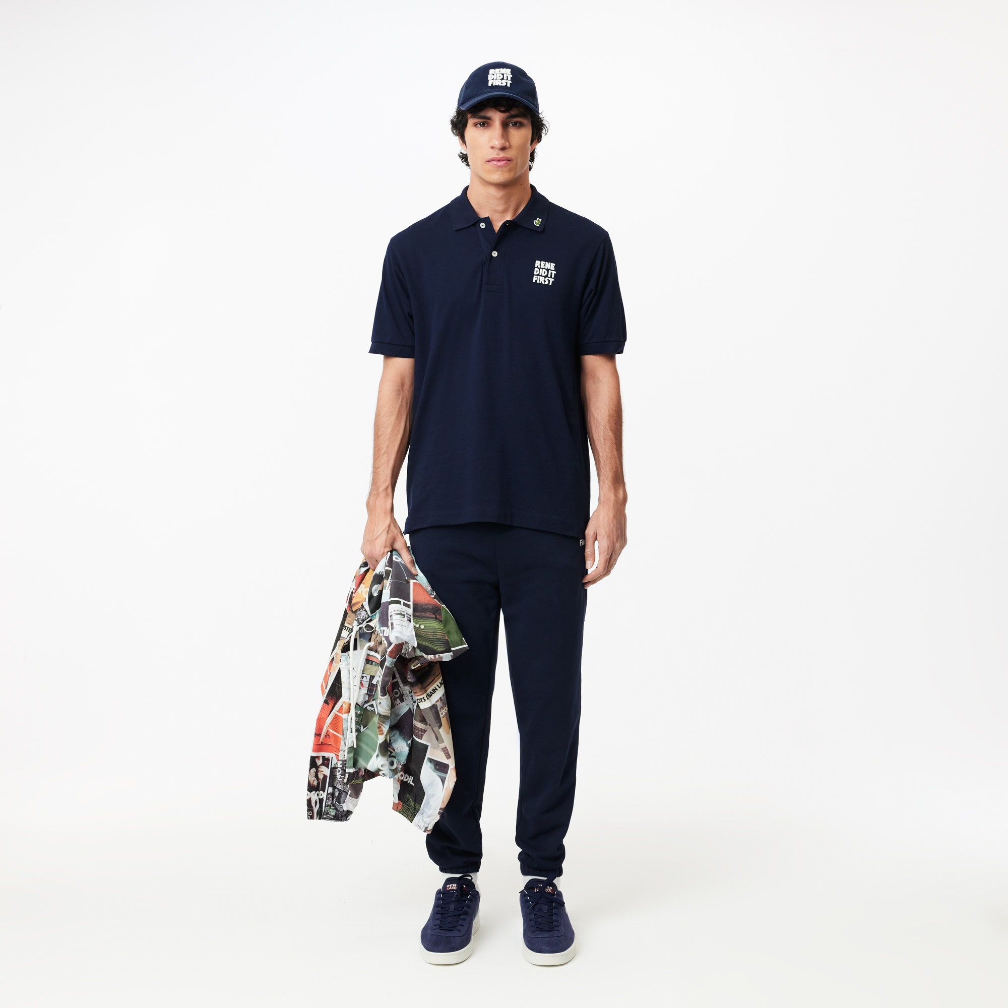 Classic Fit L.12.12 Text Polo Shirt