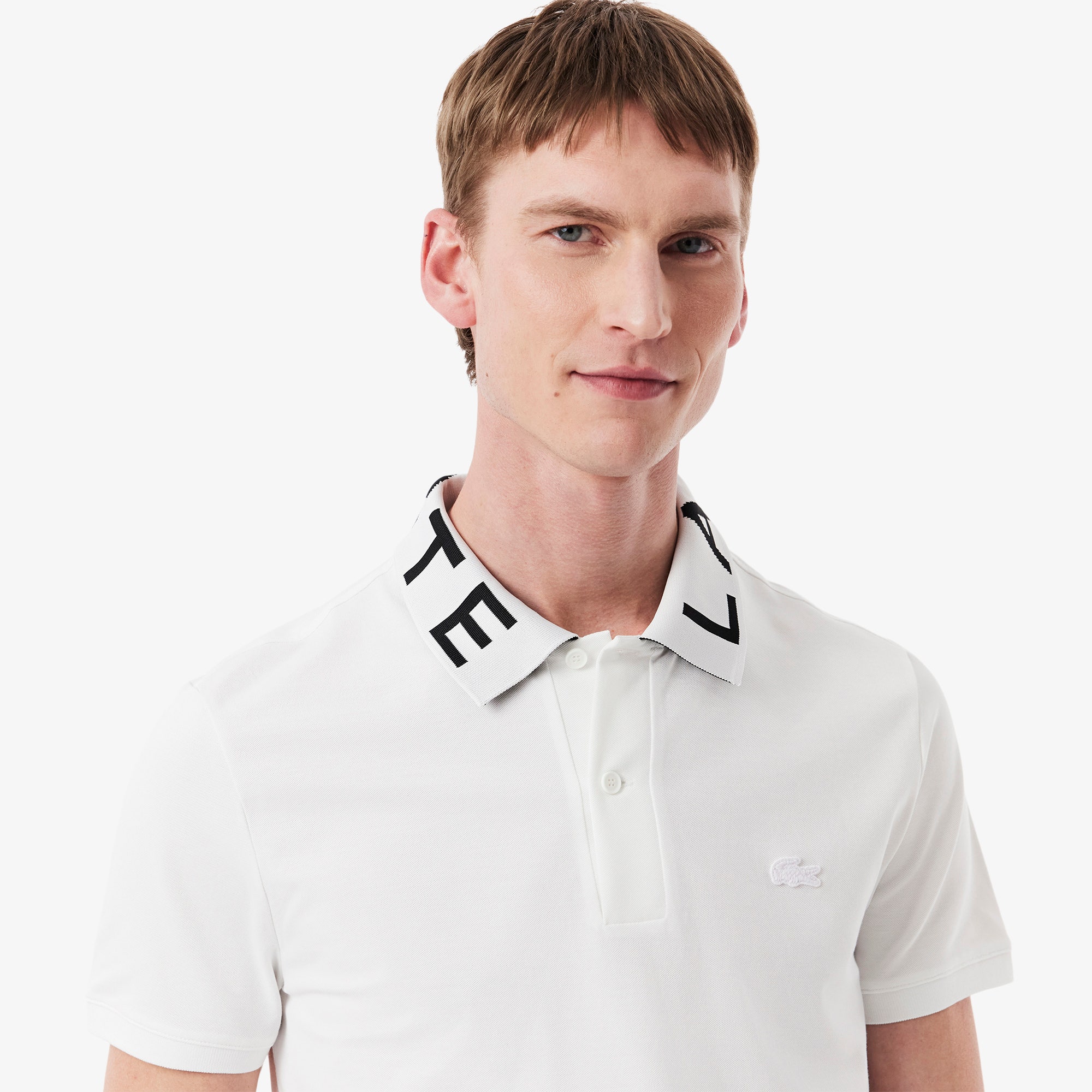 Slim Fit Jacquard Branded Polo Shirt