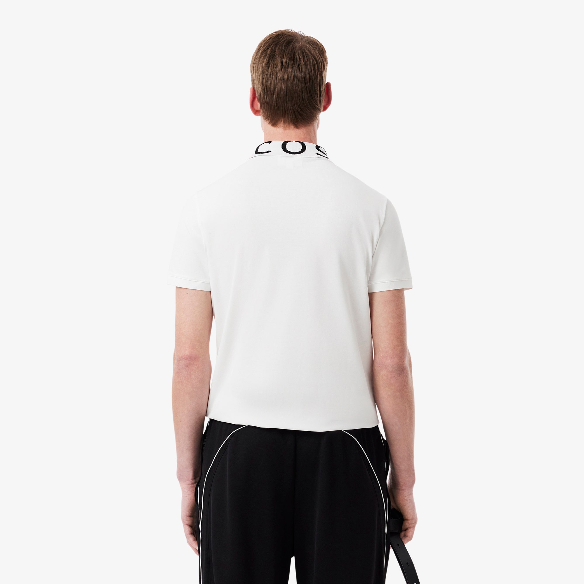 Slim Fit Jacquard Branded Polo Shirt