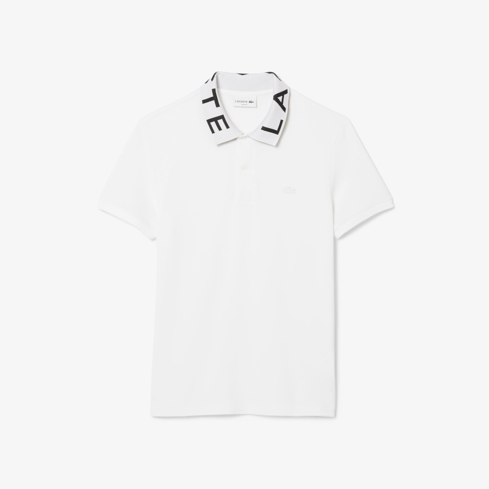 Slim Fit Jacquard Branded Polo Shirt