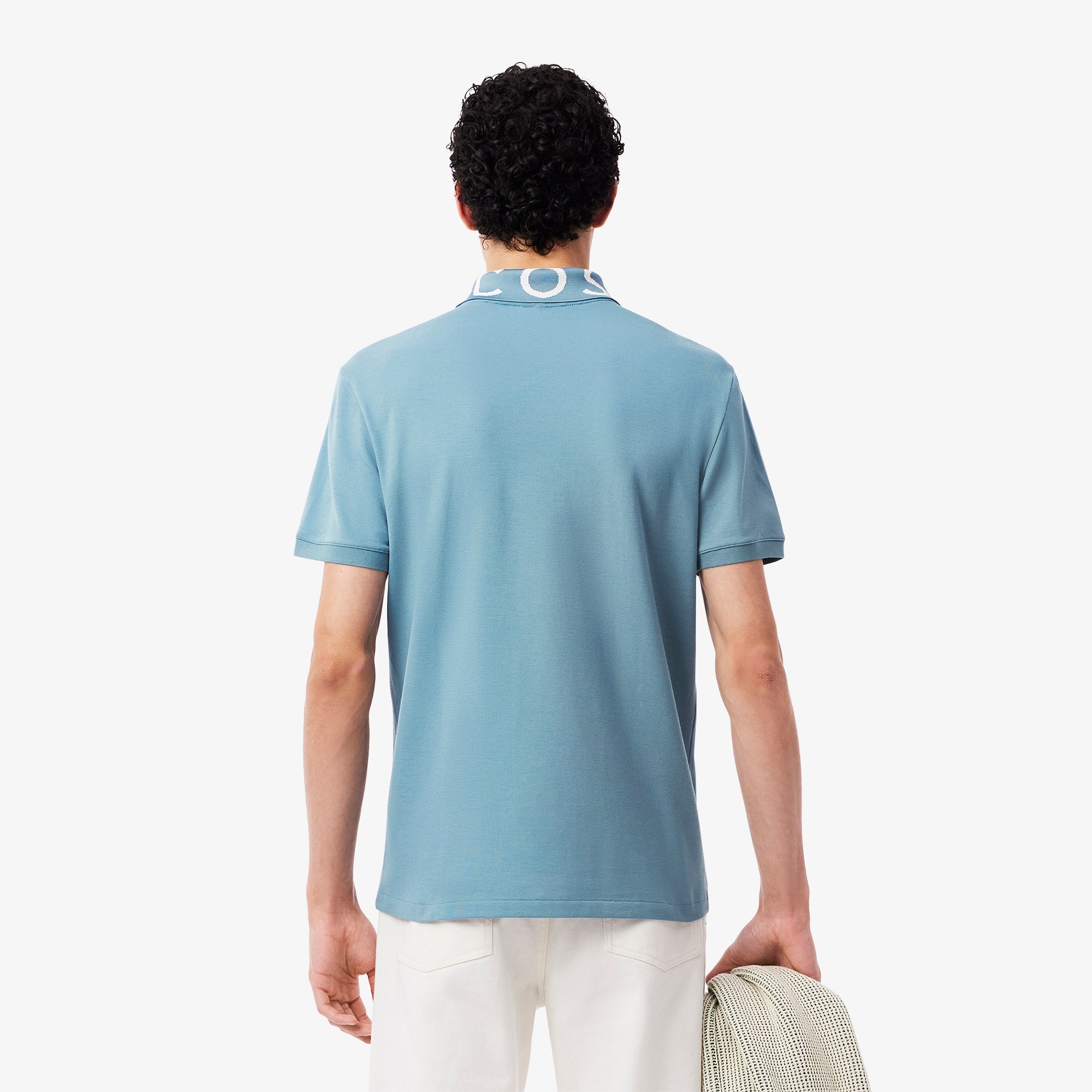 Slim Fit Jacquard Branded Polo Shirt