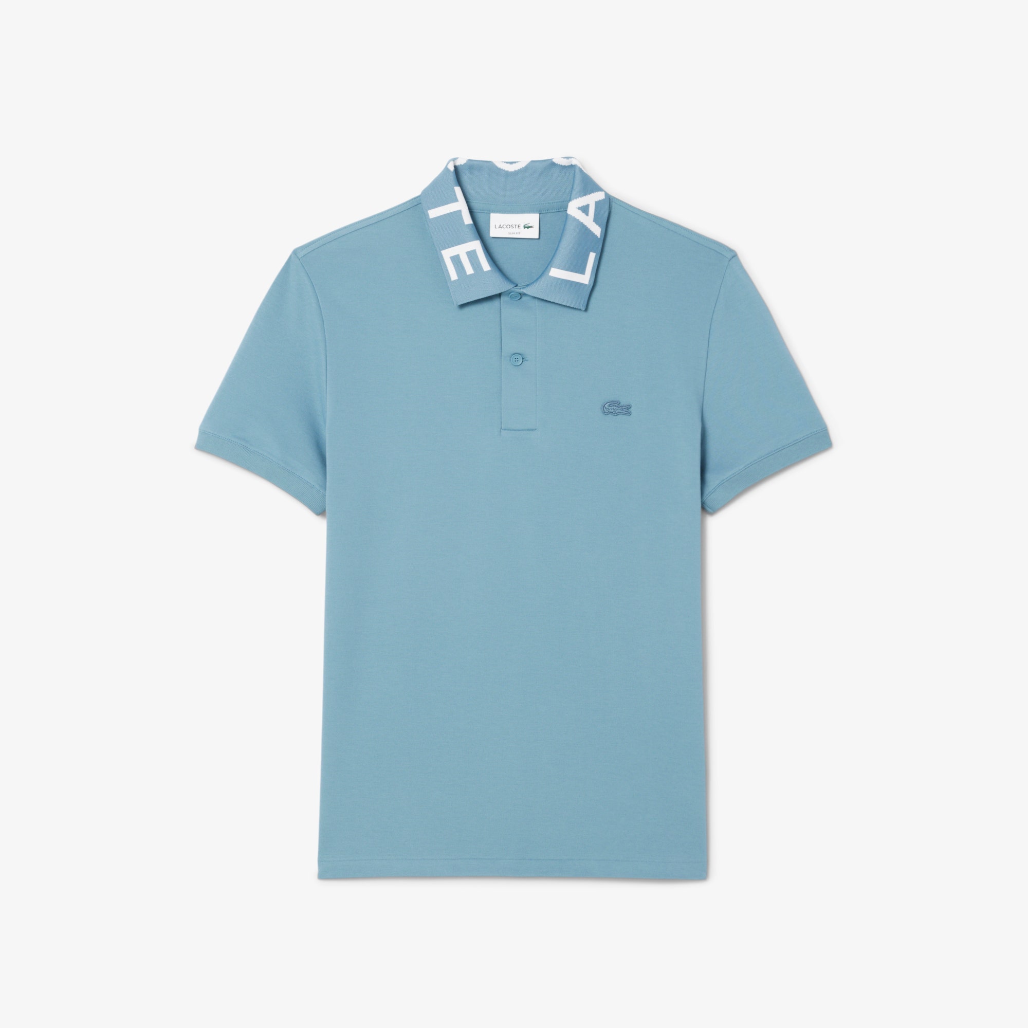 Slim Fit Jacquard Branded Polo Shirt