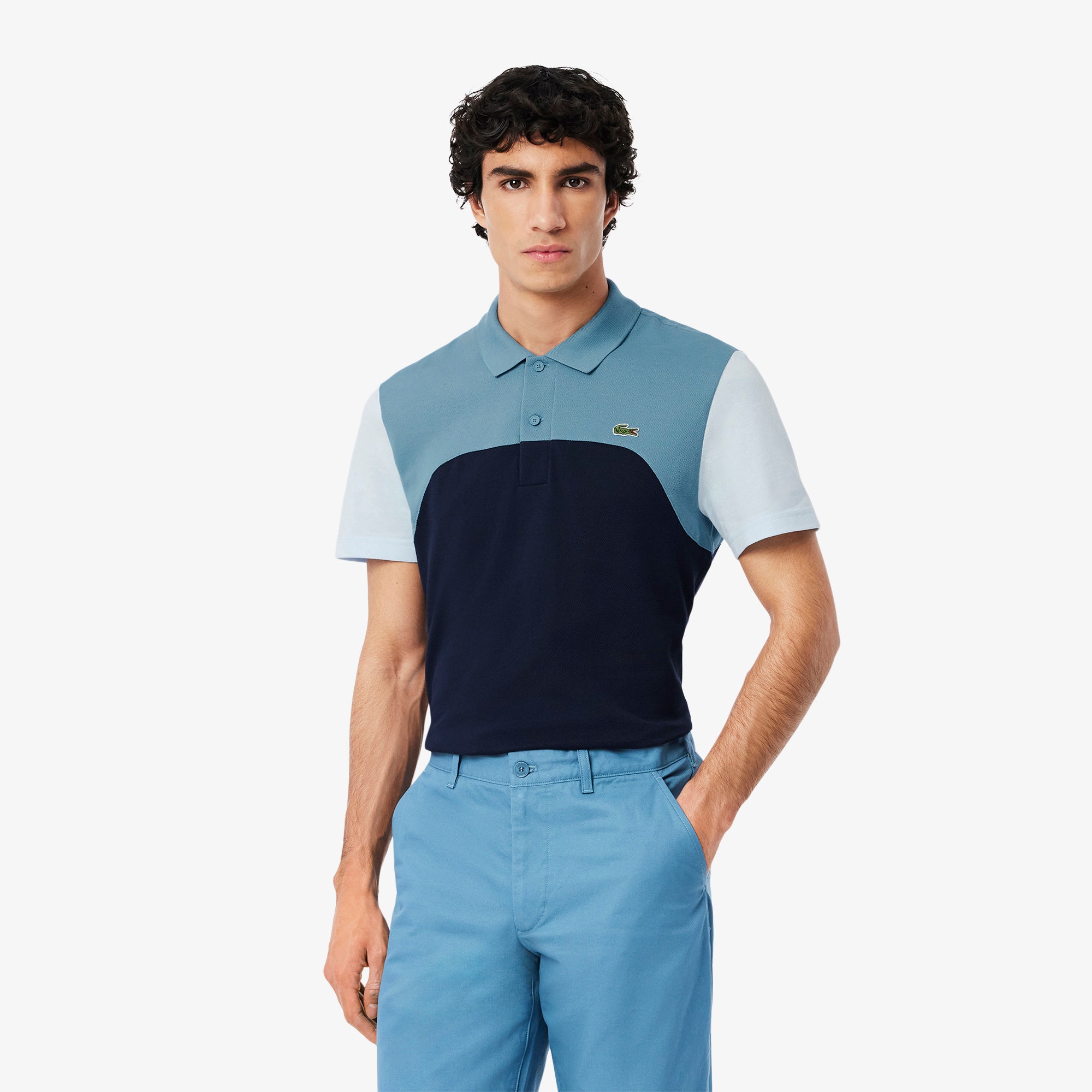 Regular Fit L.12.12 Colour-Block Polo Shirt