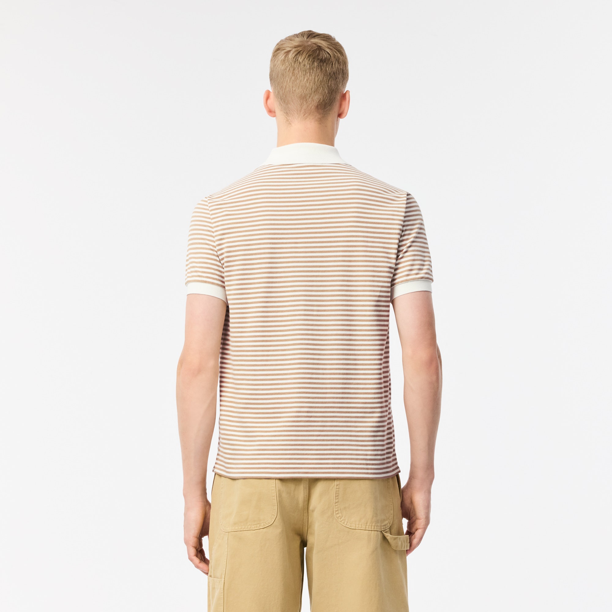 Classic Fit L.12.12 Striped Petit Pique Polo Shirt
