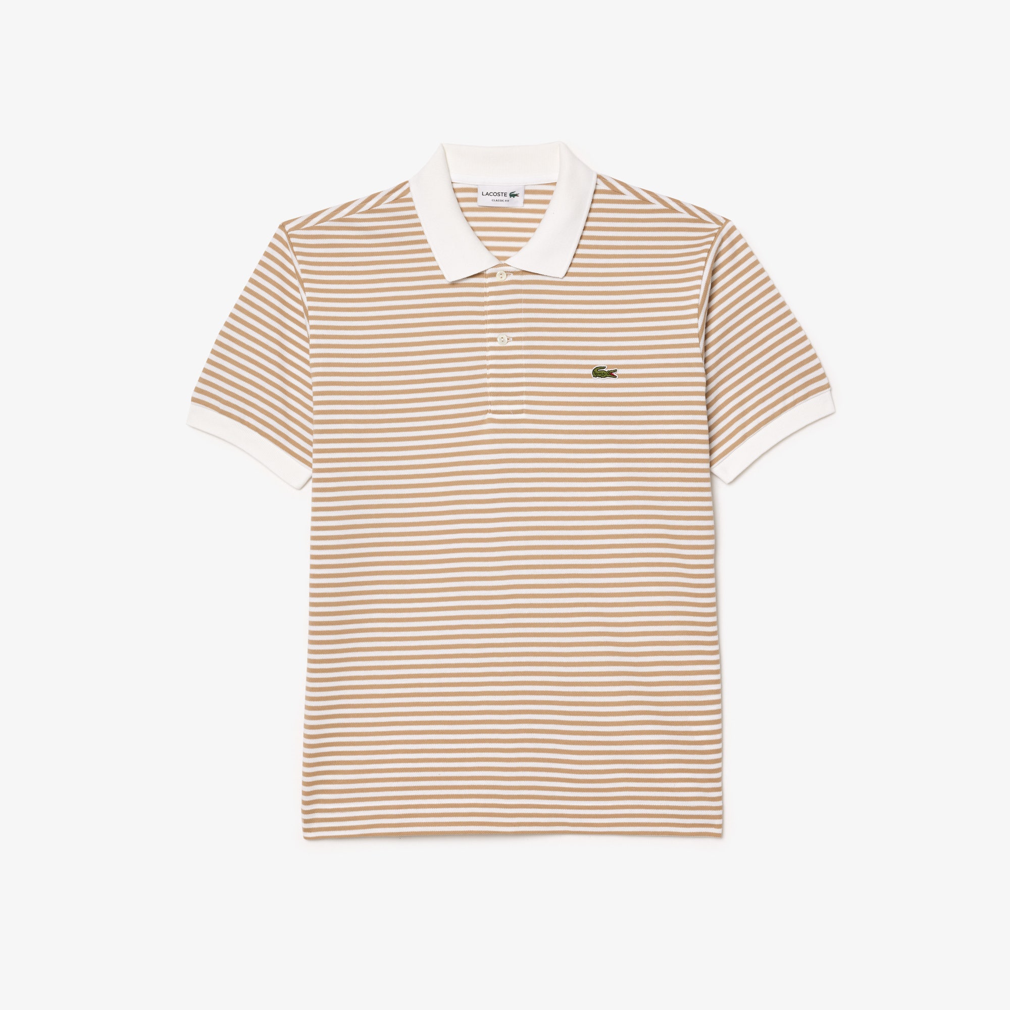Classic Fit L.12.12 Striped Petit Pique Polo Shirt