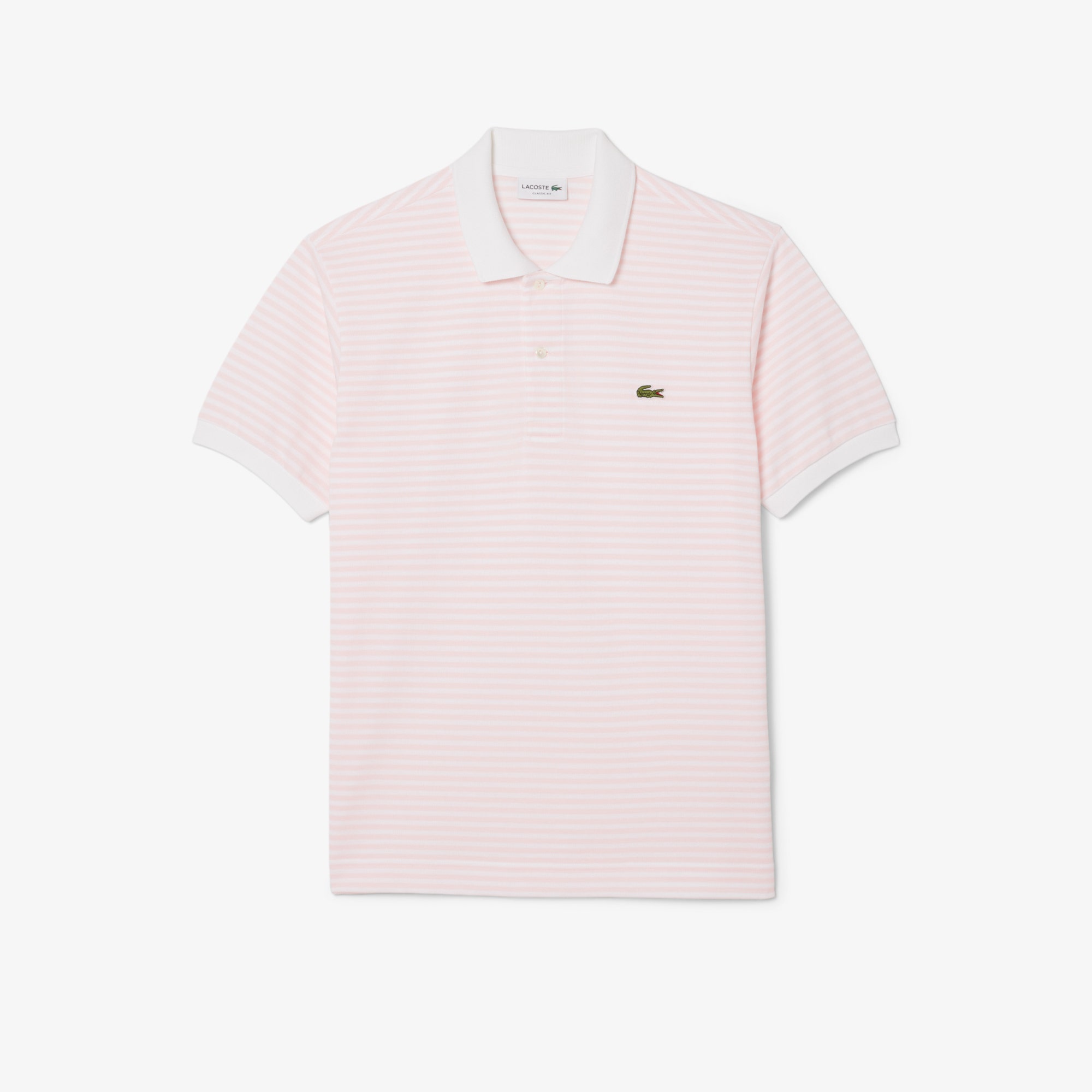 Classic Fit L.12.12 Striped Petit Pique Polo Shirt