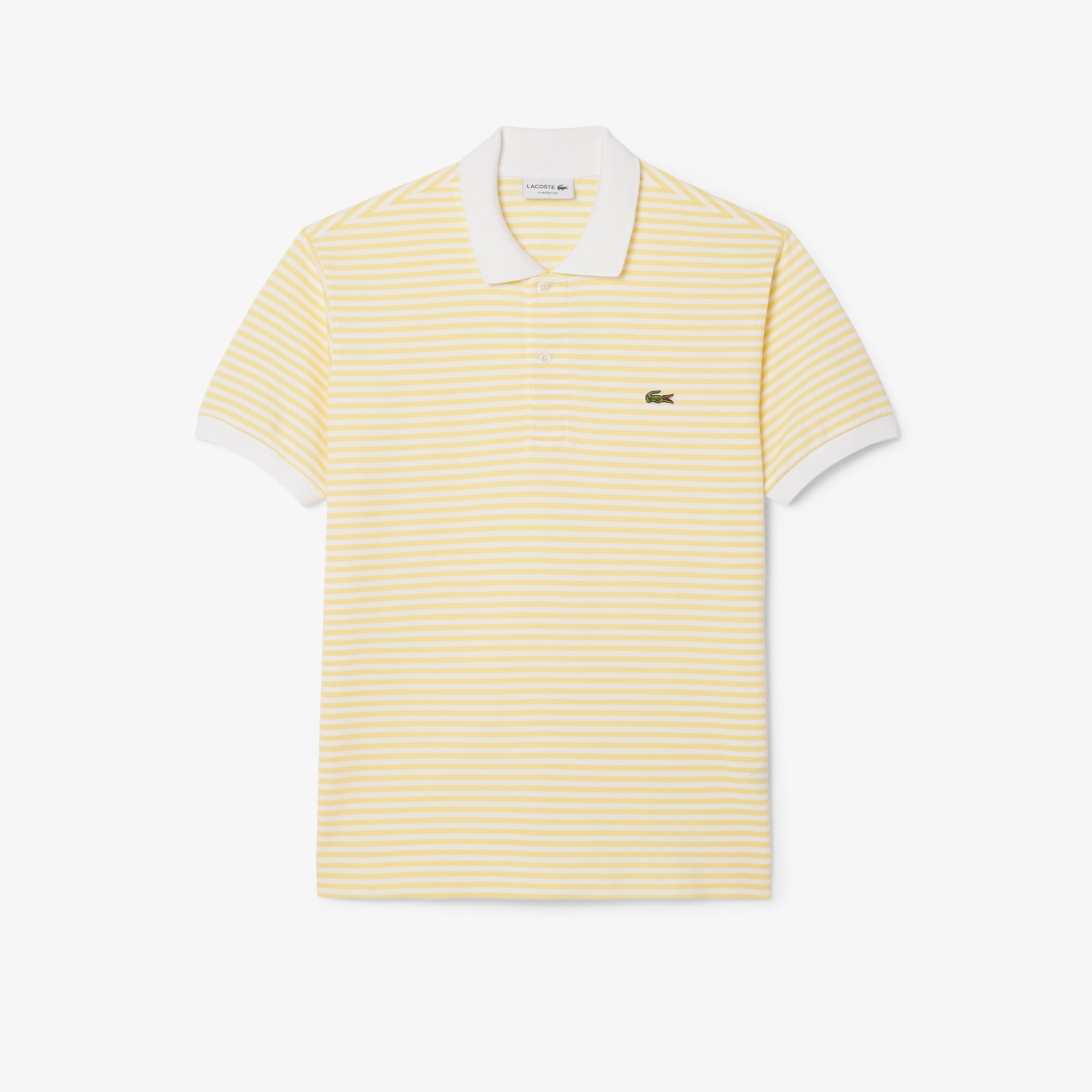 Classic Fit L.12.12 Striped Petit Pique Polo Shirt