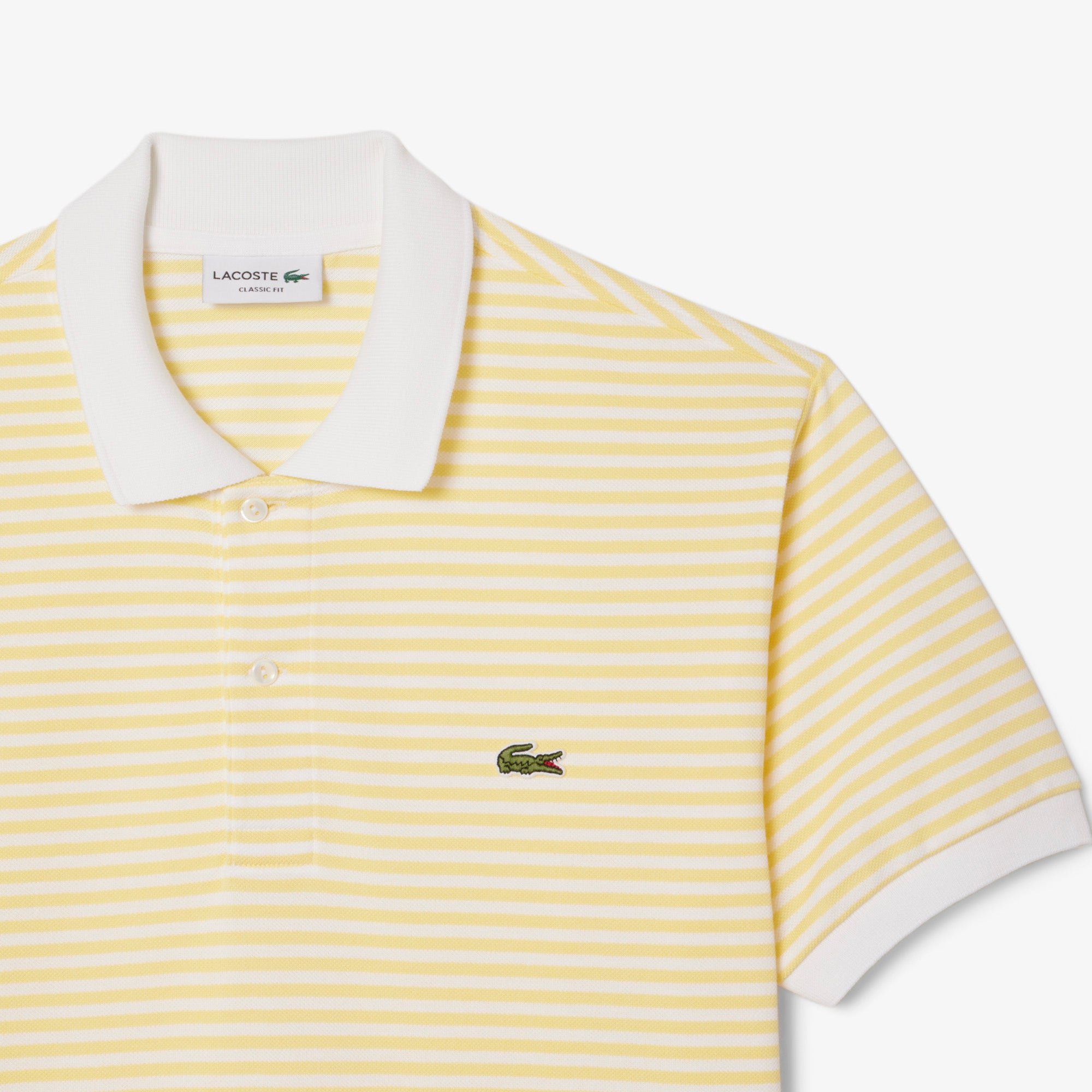 Classic Fit L.12.12 Striped Petit Pique Polo Shirt