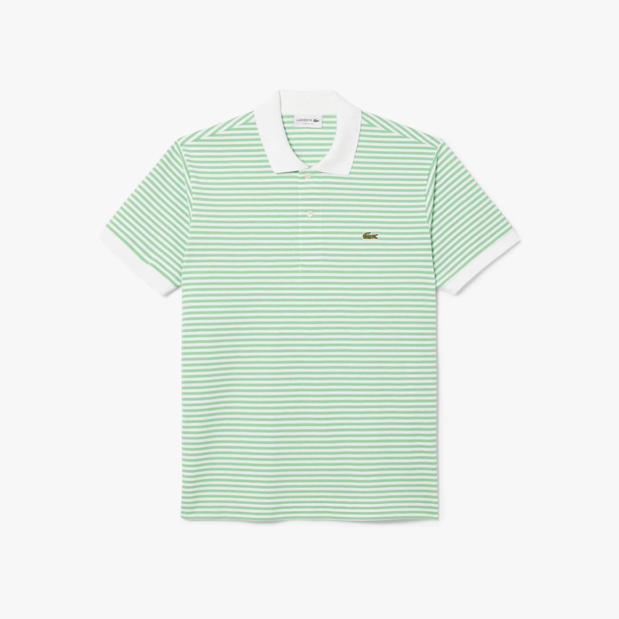 Classic Fit L.12.12 Striped Petit Pique Polo Shirt