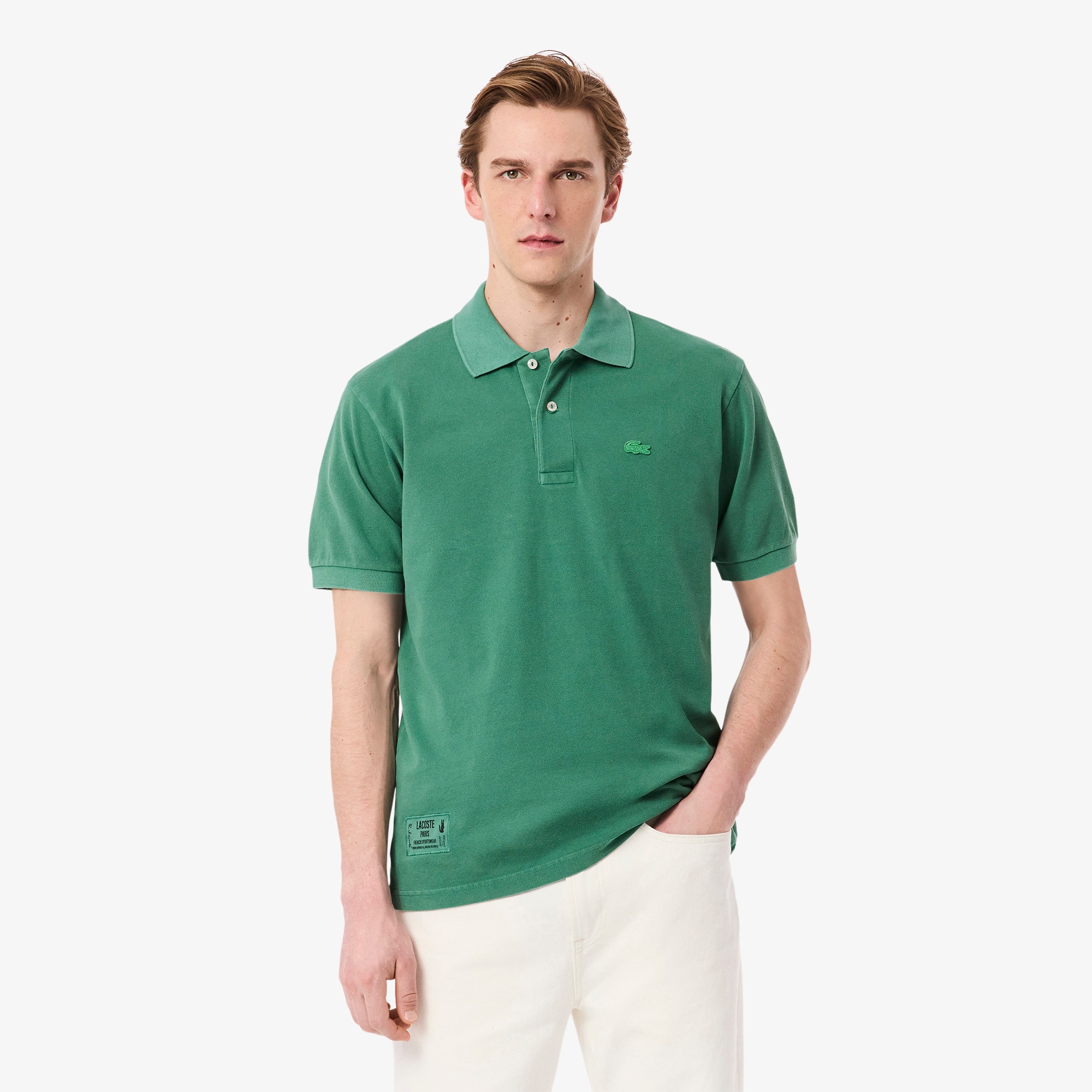 Classic Fit L.12.12 Washed Effect Polo Shirt