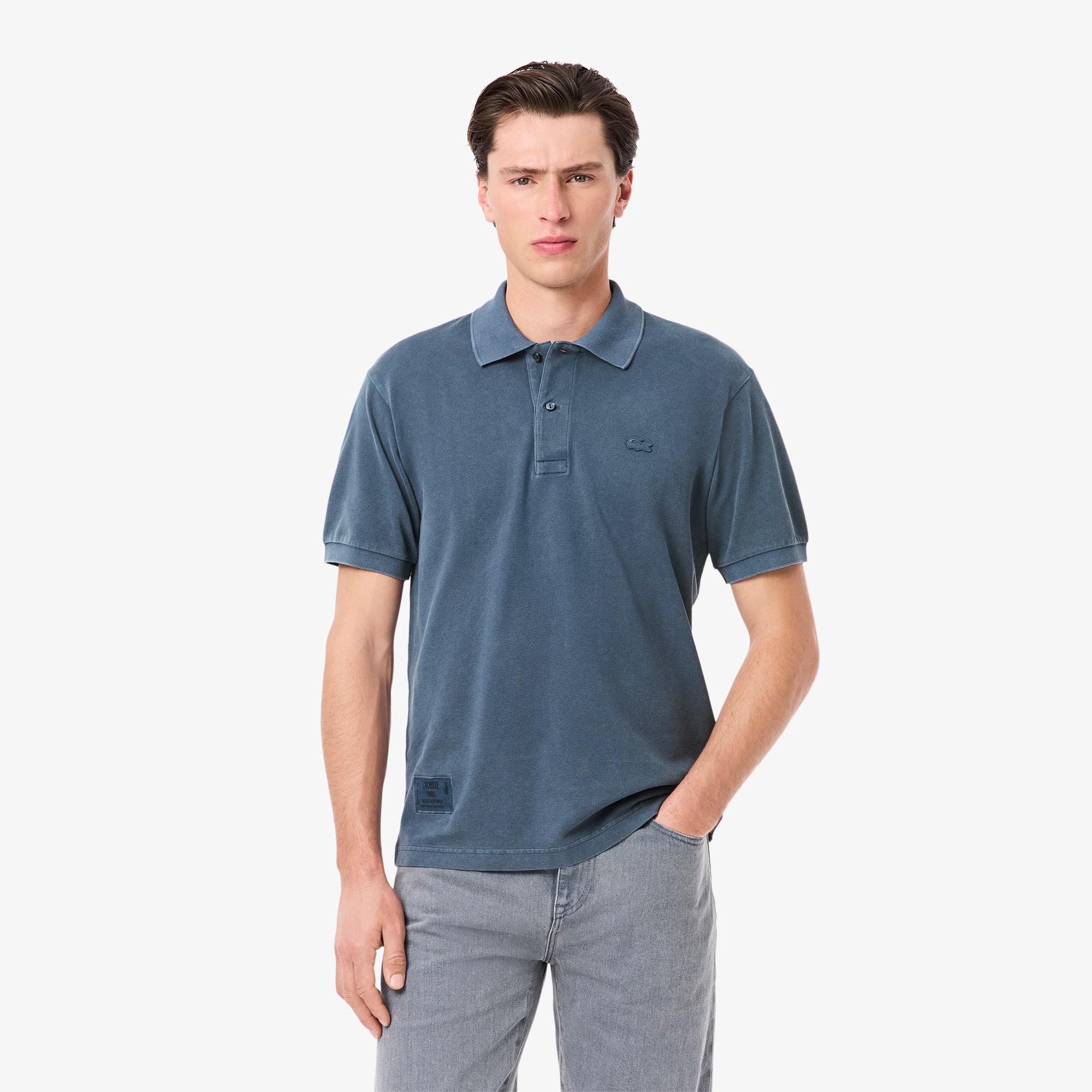 Classic Fit L.12.12 Washed Effect Polo Shirt