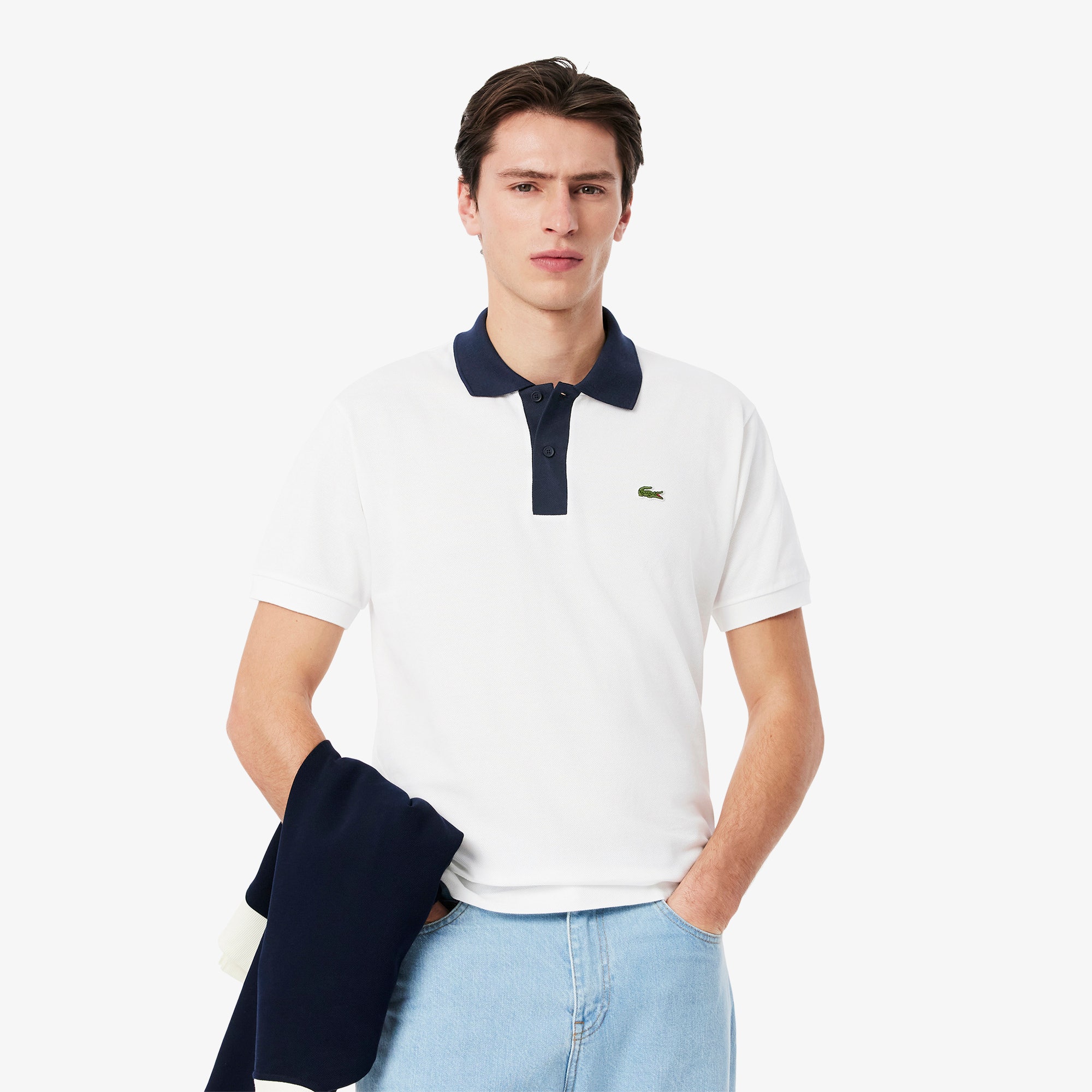 Classic Fit Contrast Collar L.12.12 Polo Shirt