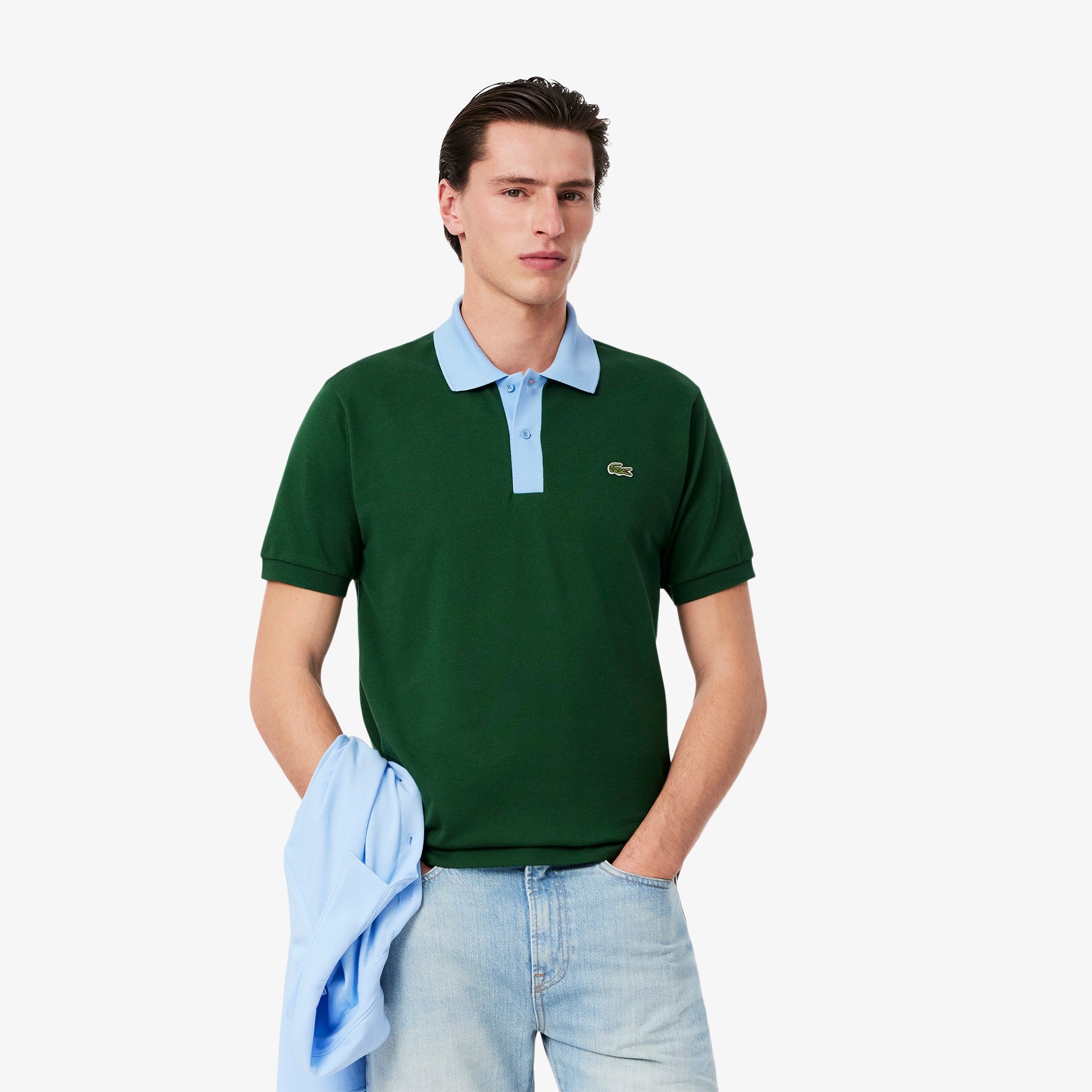 Classic Fit Contrast Collar L.12.12 Polo Shirt