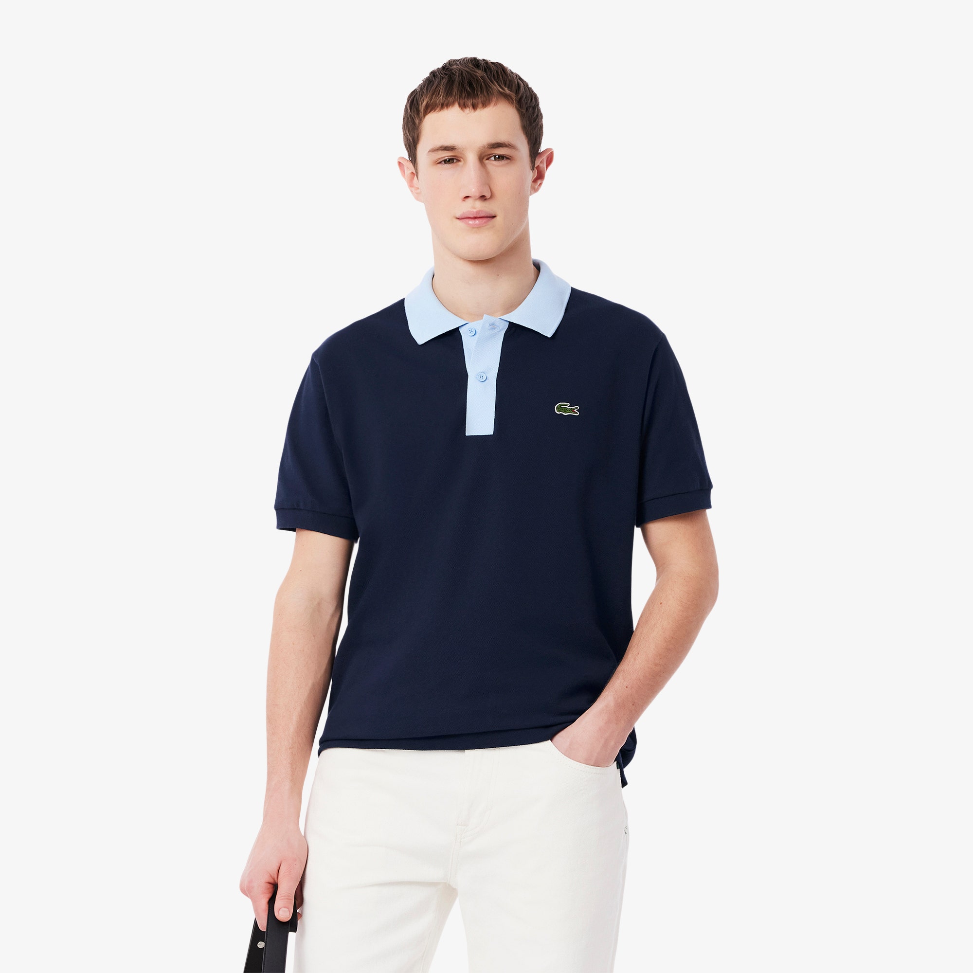 Classic Fit Contrast Collar L.12.12 Polo Shirt