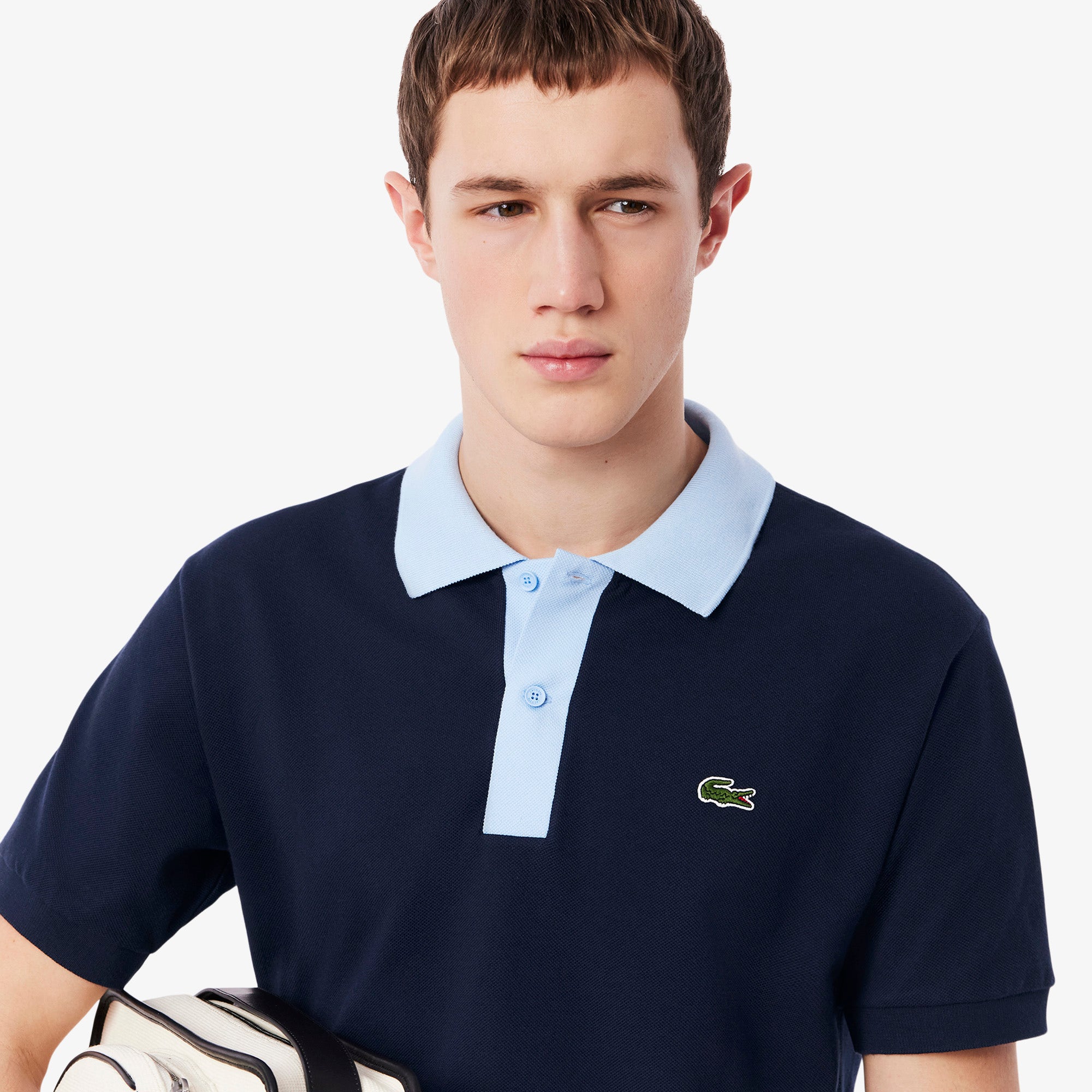Classic Fit Contrast Collar L.12.12 Polo Shirt