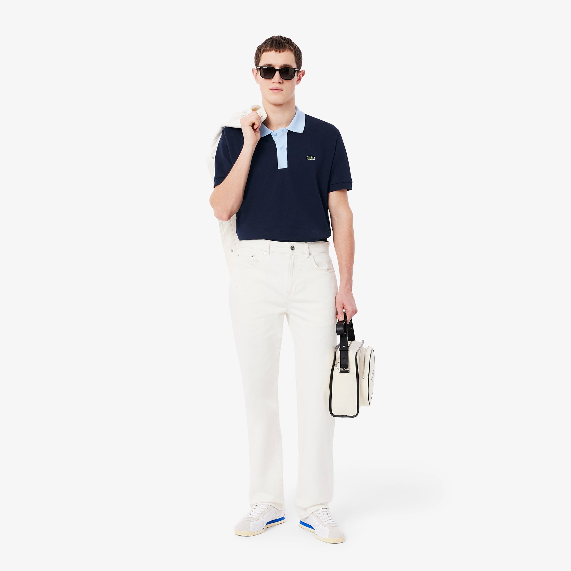 Classic Fit Contrast Collar L.12.12 Polo Shirt