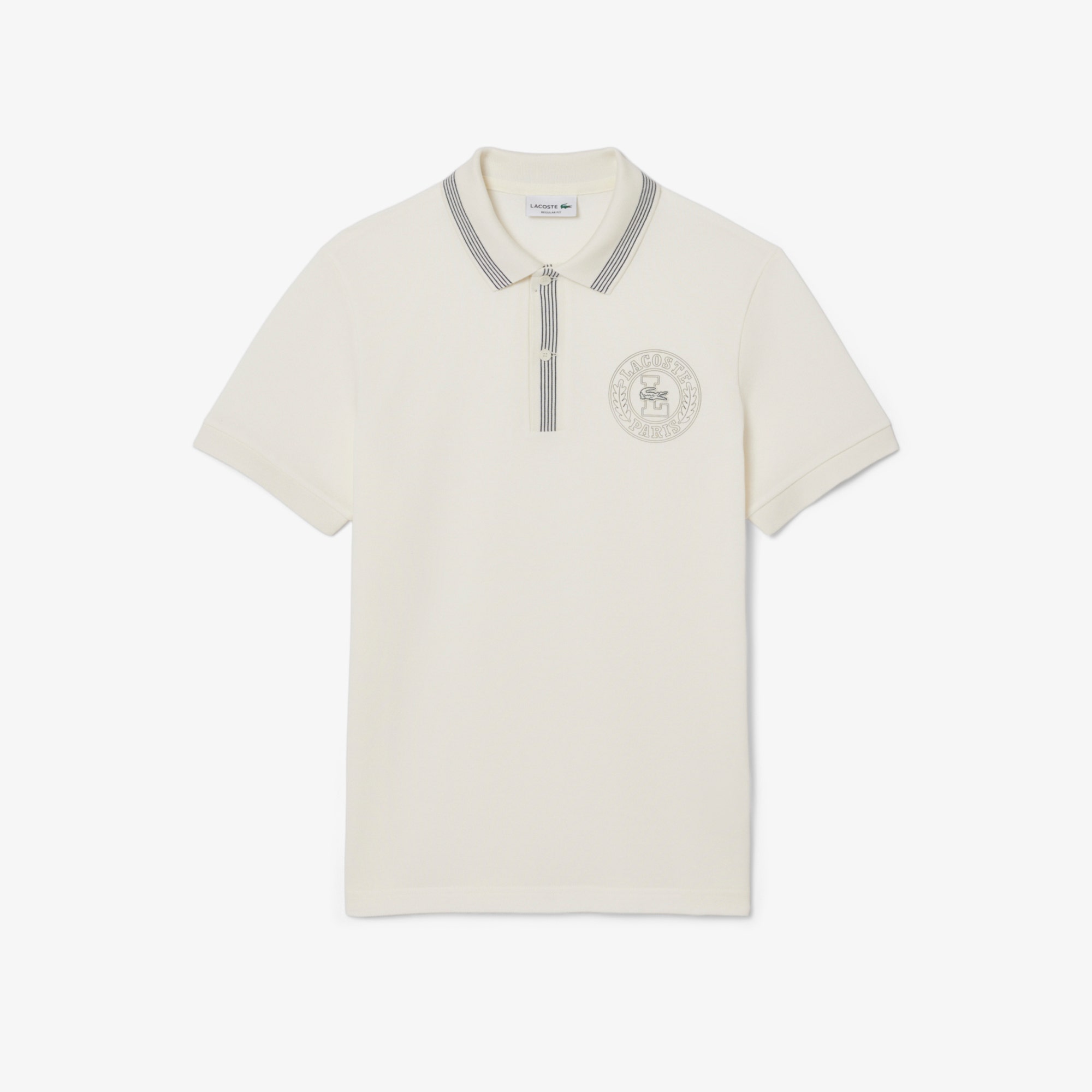 Regular Fit L.12.12 Badge Print Polo Shirt