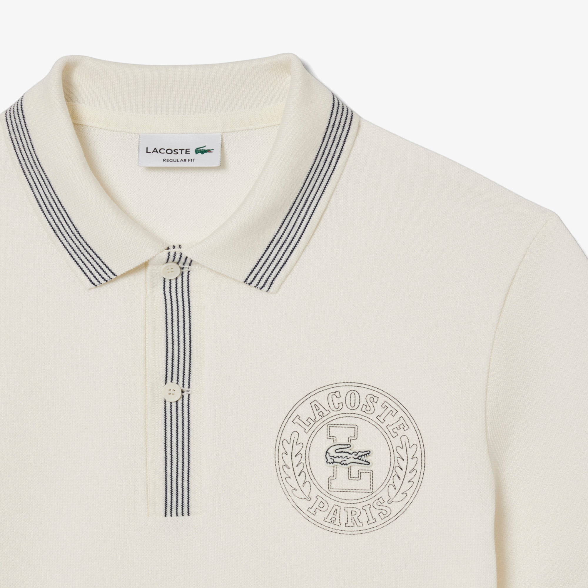 Regular Fit L.12.12 Badge Print Polo Shirt
