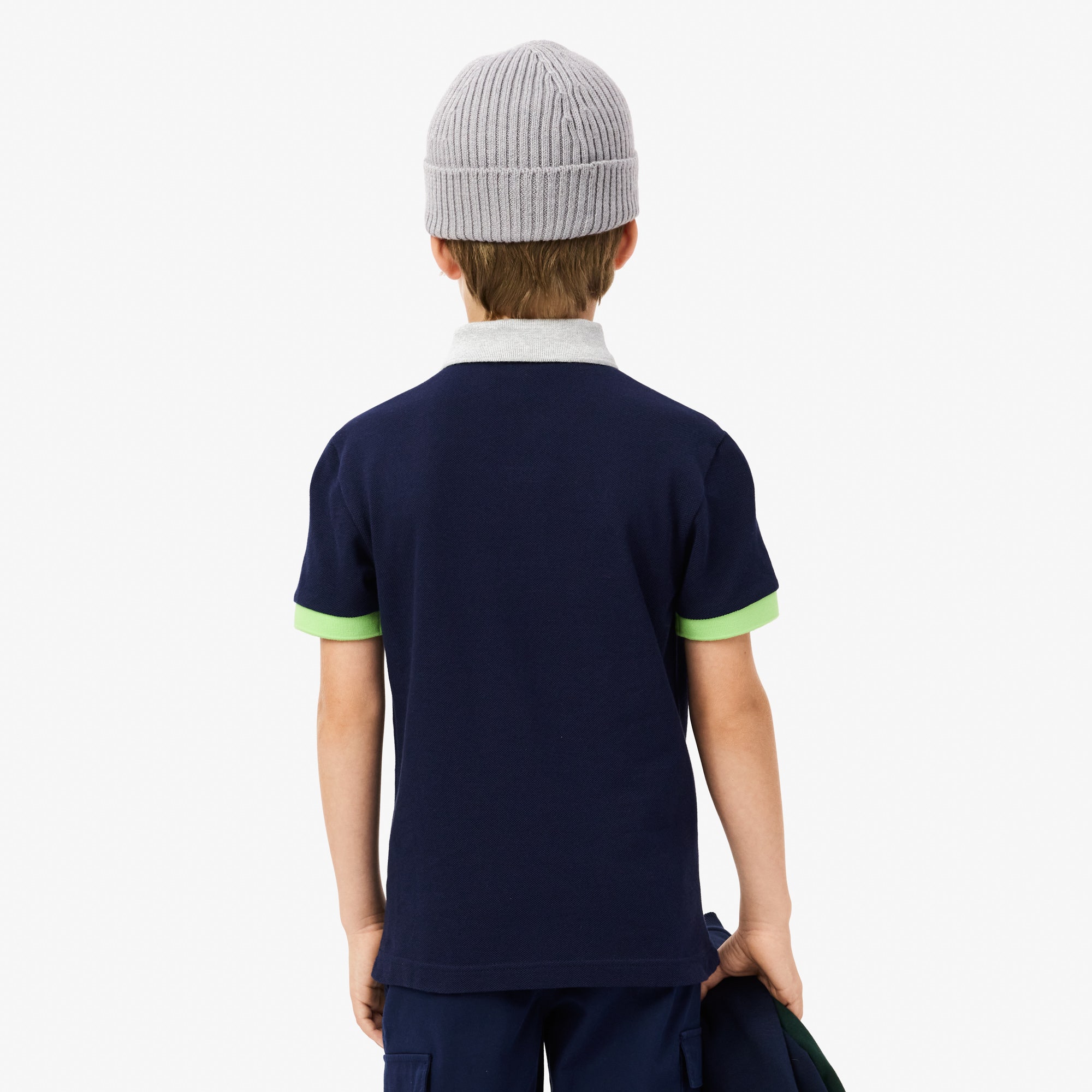 Colour-Block Pique Polo Shirt