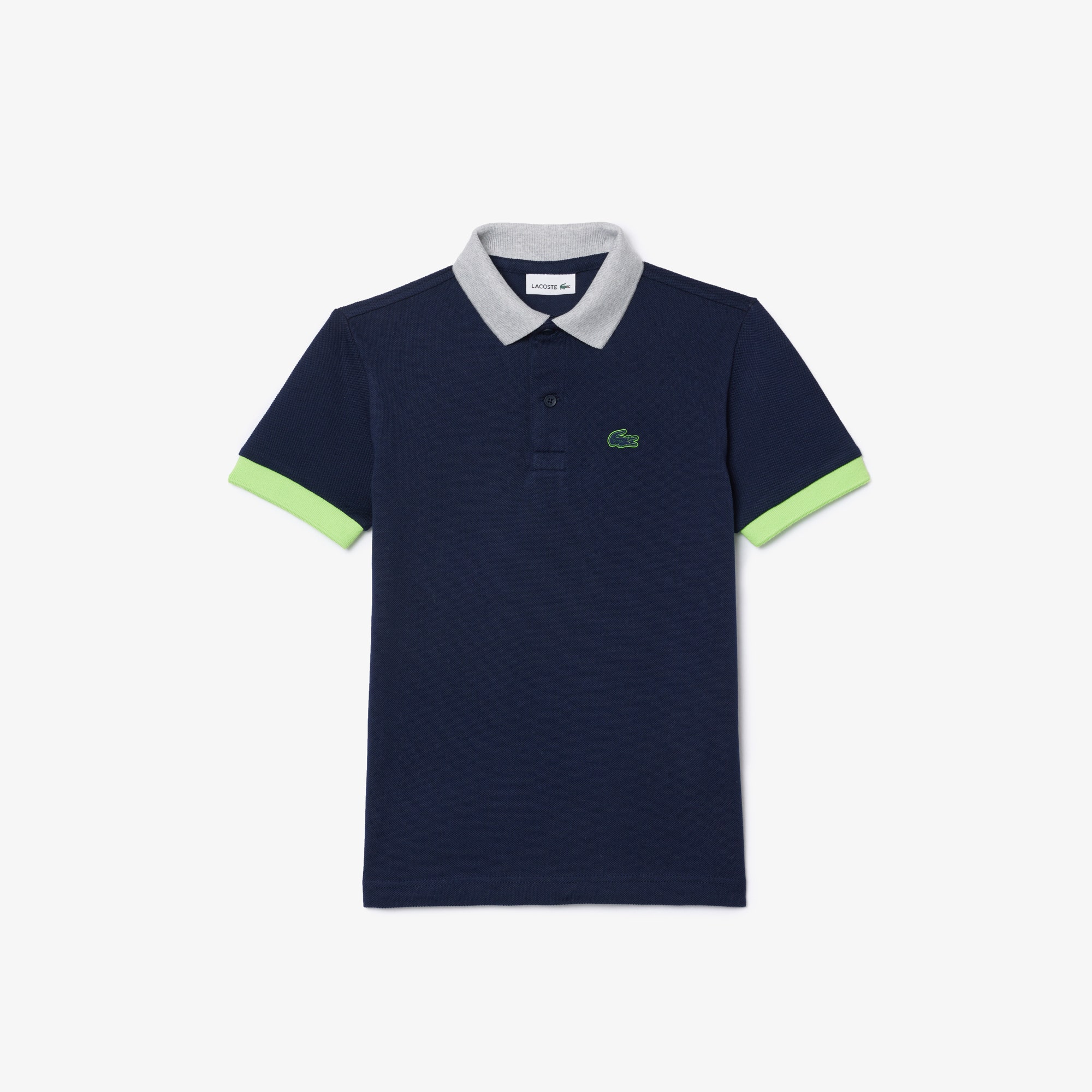 Colour-Block Pique Polo Shirt