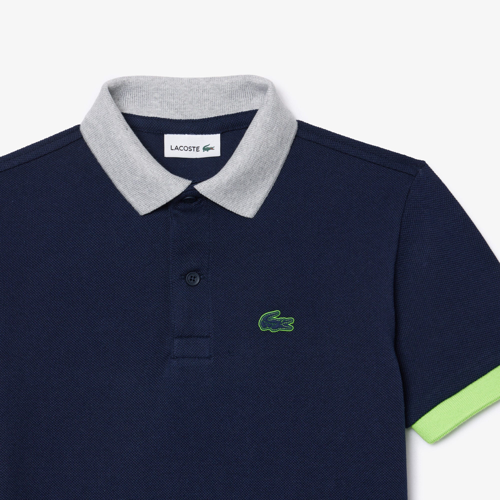 Colour-Block Pique Polo Shirt