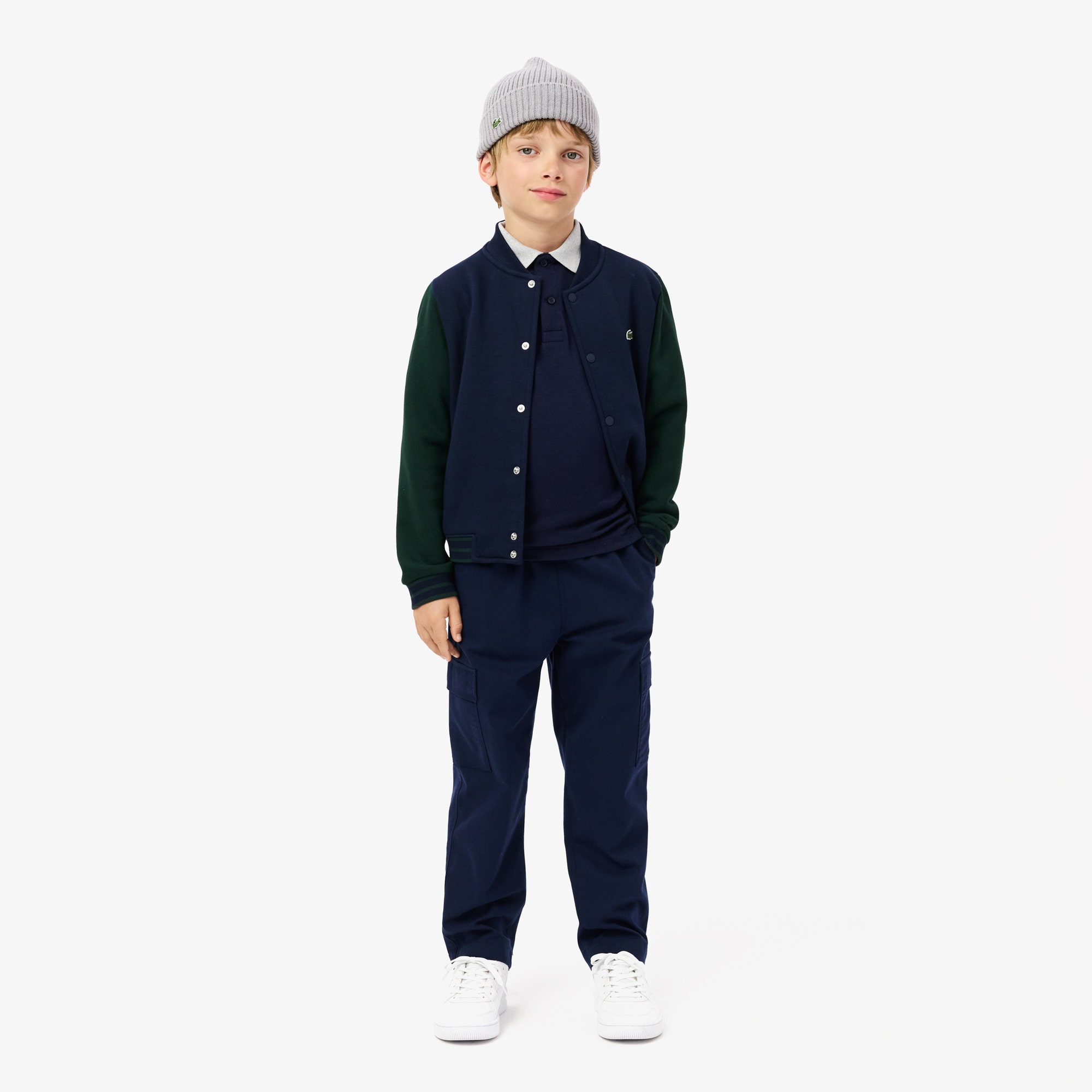 Colour-Block Pique Polo Shirt