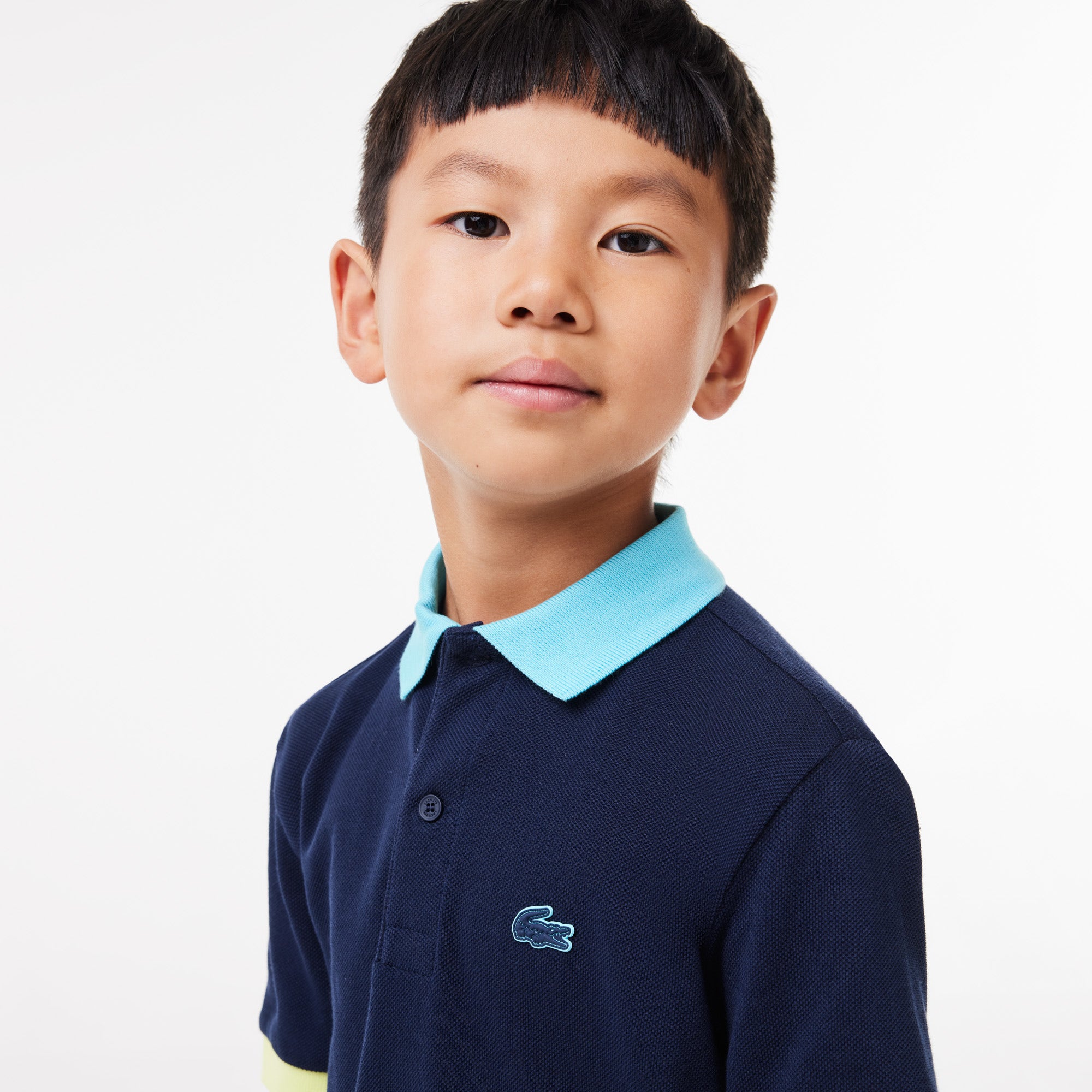 Colour-Block Pique Polo Shirt