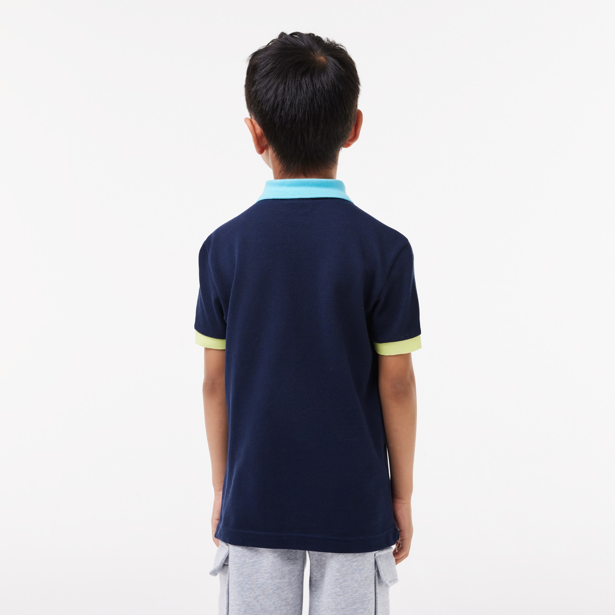 Colour-Block Pique Polo Shirt