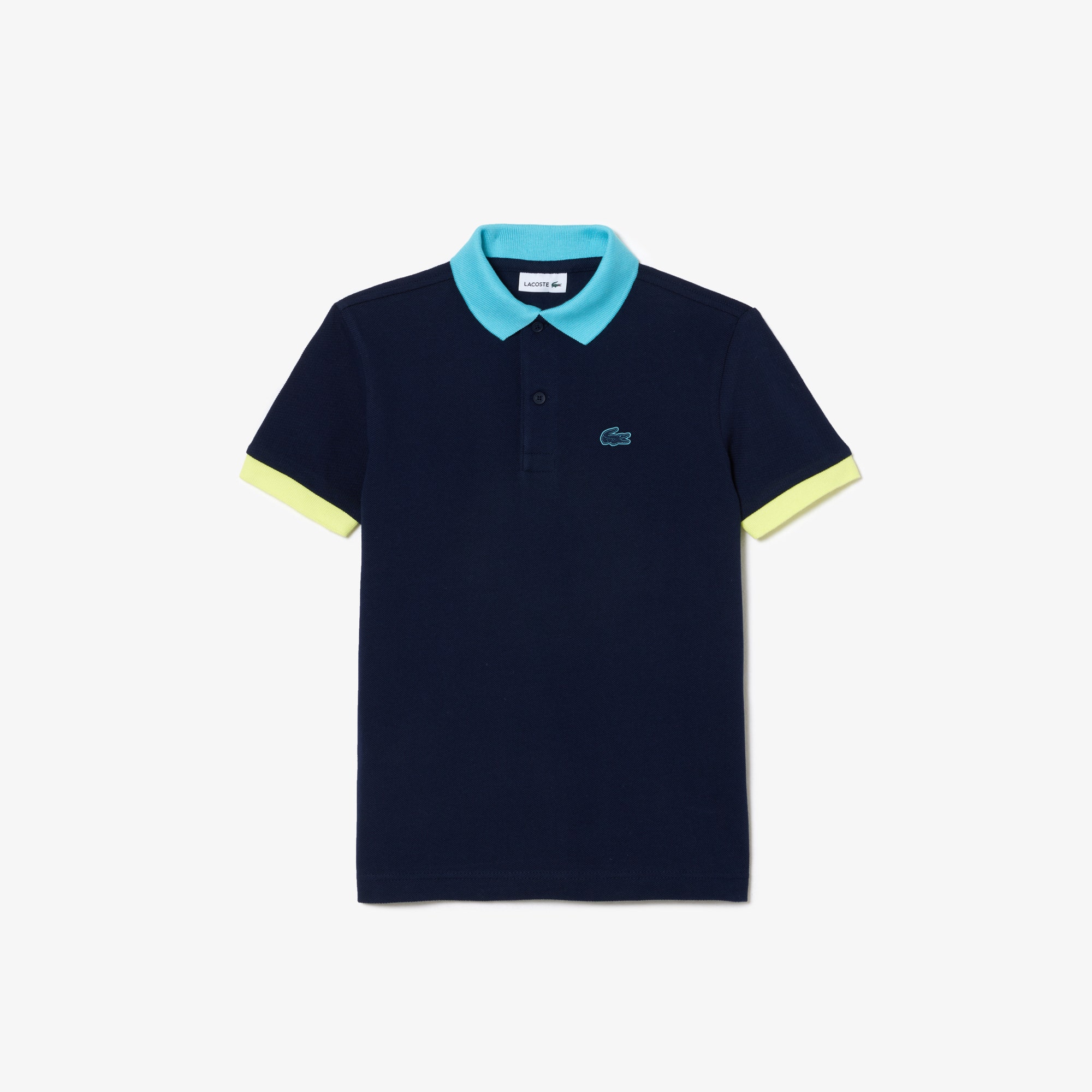 Colour-Block Pique Polo Shirt