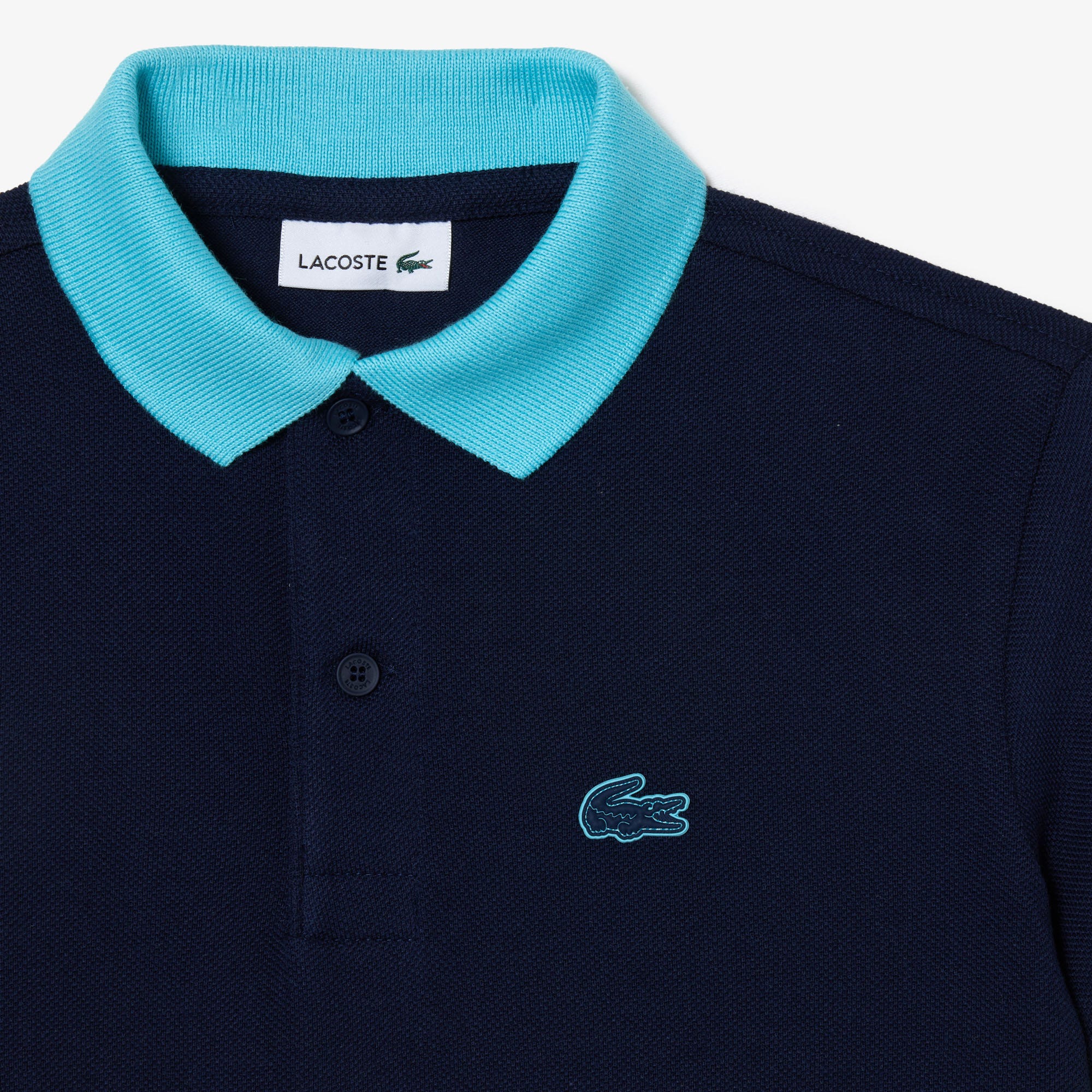 Colour-Block Pique Polo Shirt