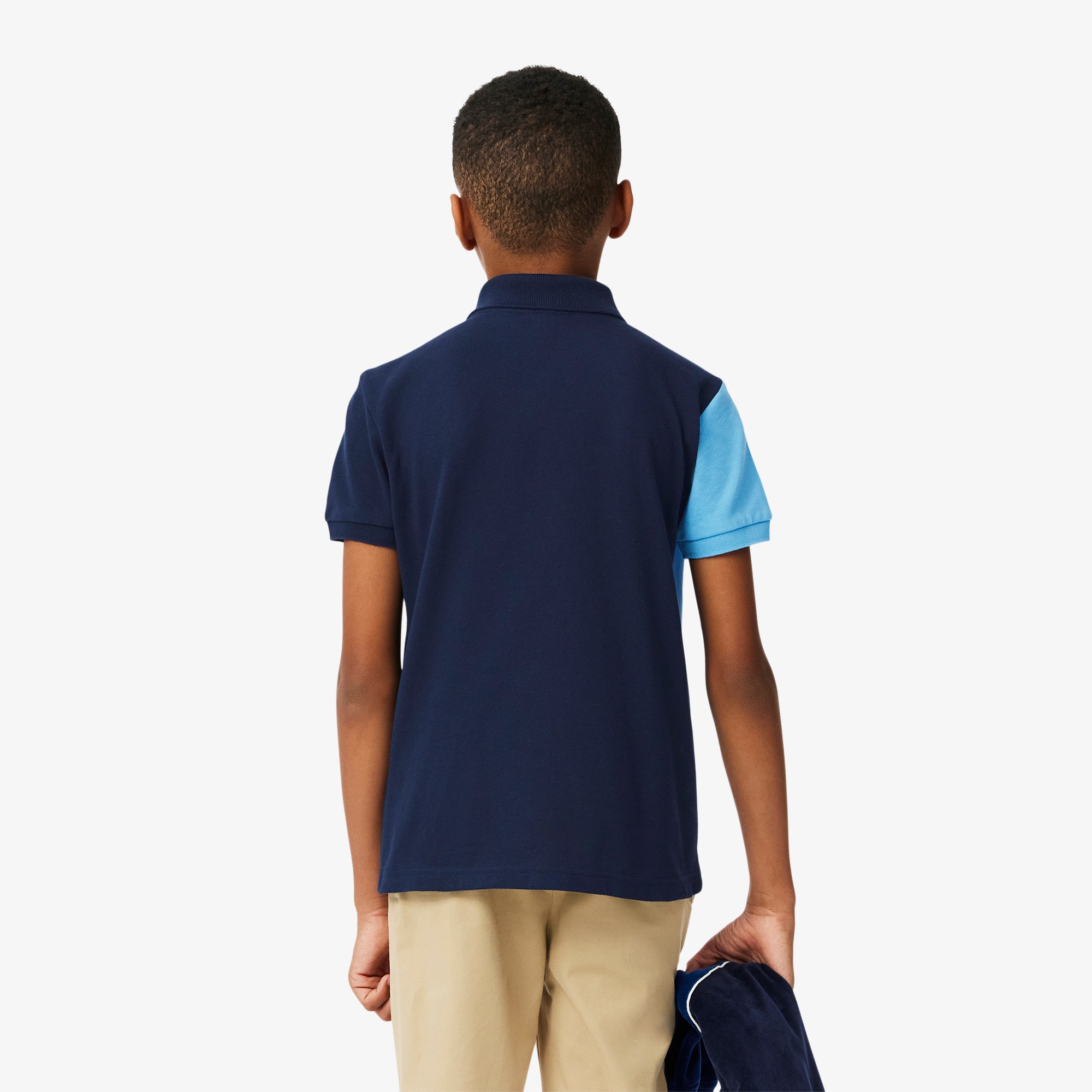 Contrast Argyle Mini Pique Polo Shirt